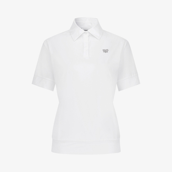 Áo golf nữ Southcape màu trắng cổ bẻ tay ngắn