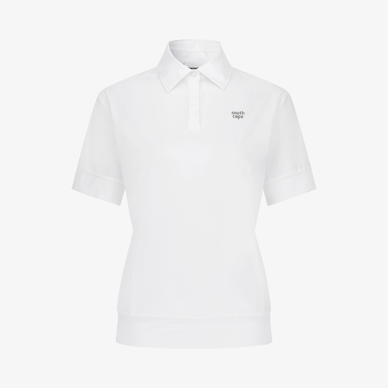 Áo golf nữ cổ bẻ tay ngắn màu trắng — ảnh 2