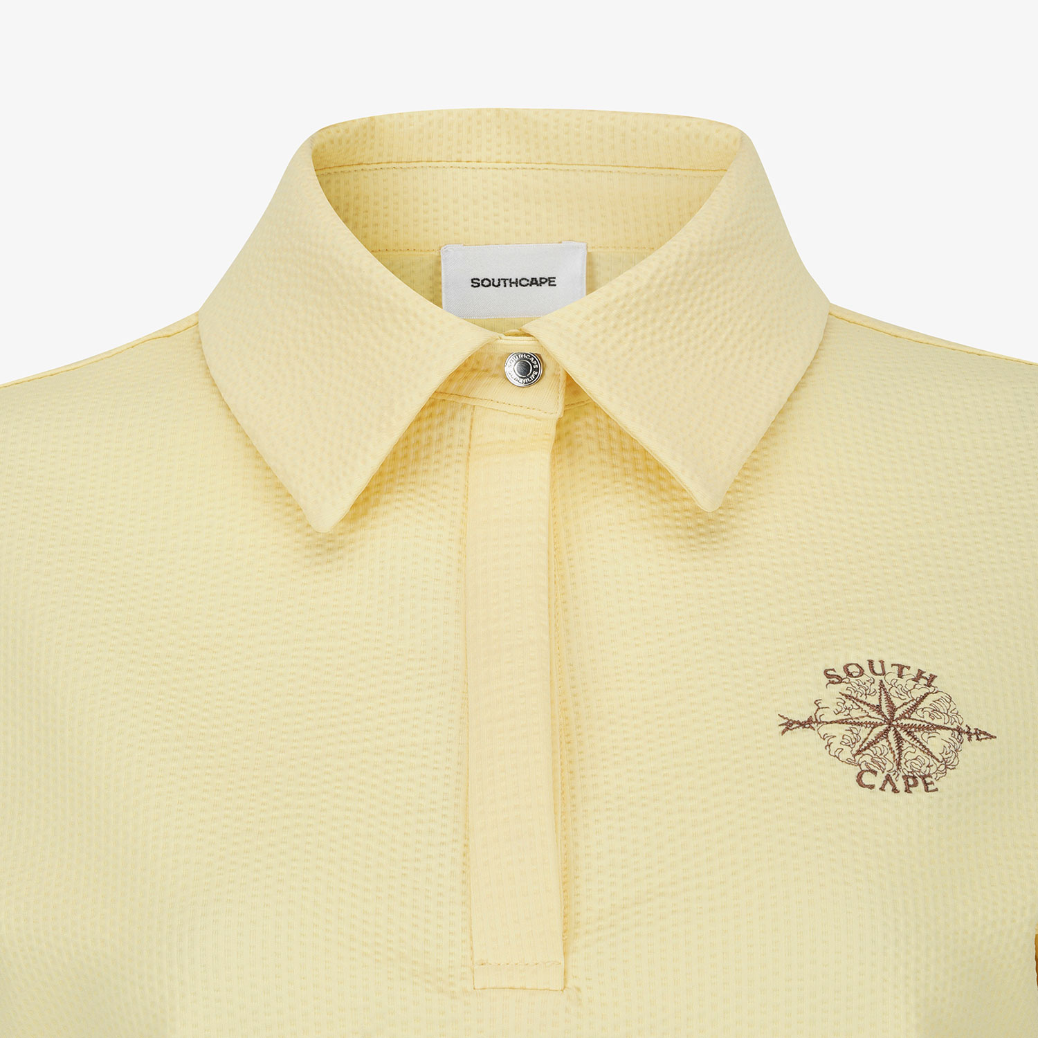 Áo golf nữ cổ bẻ tay ngắn màu vàng nhạt — ảnh 4