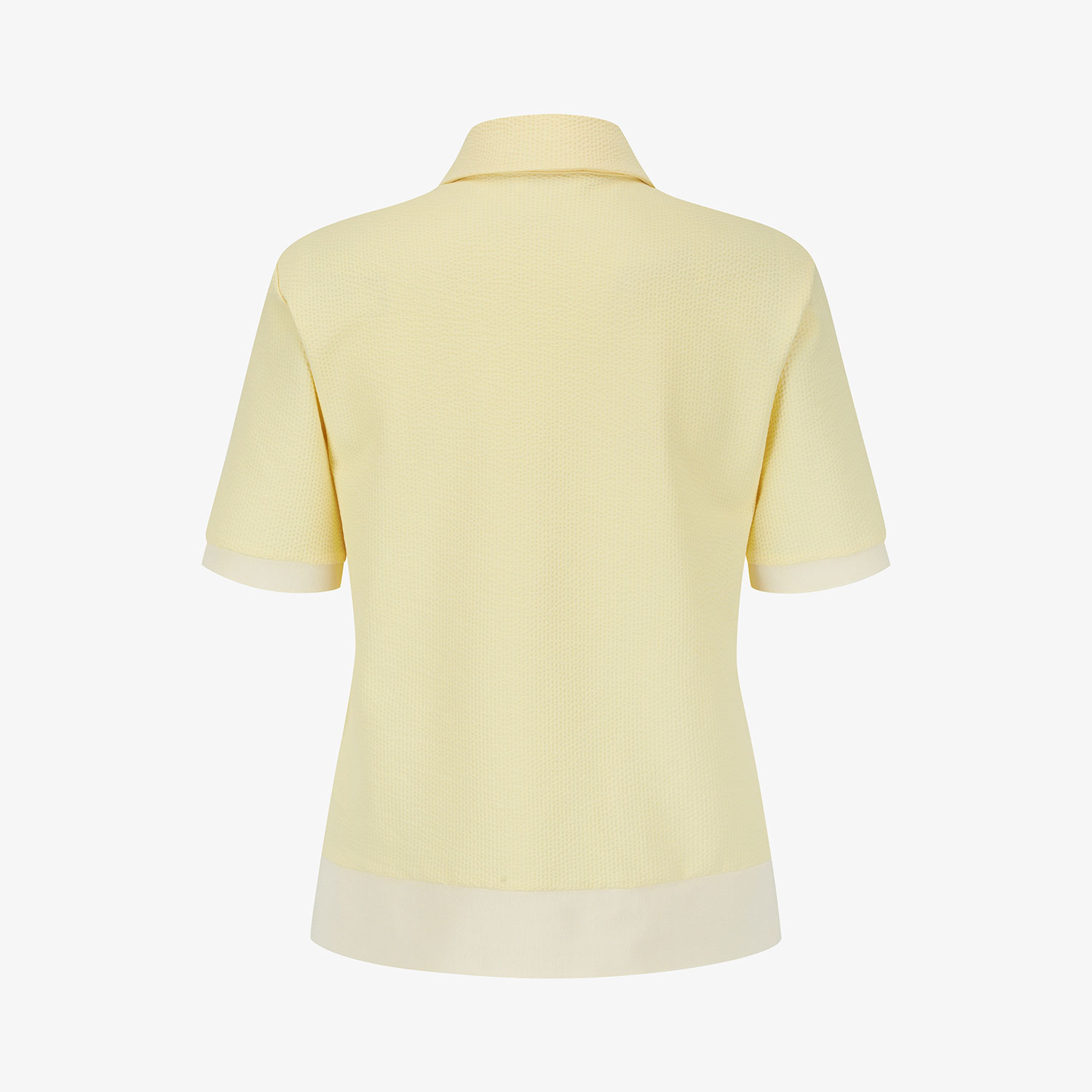 Áo golf nữ cổ bẻ tay ngắn màu vàng nhạt — ảnh 3
