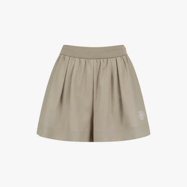 Váy golf nữ Southcape màu be thiết kế xếp ly nhẹ nhàng có logo nhỏ bên dưới