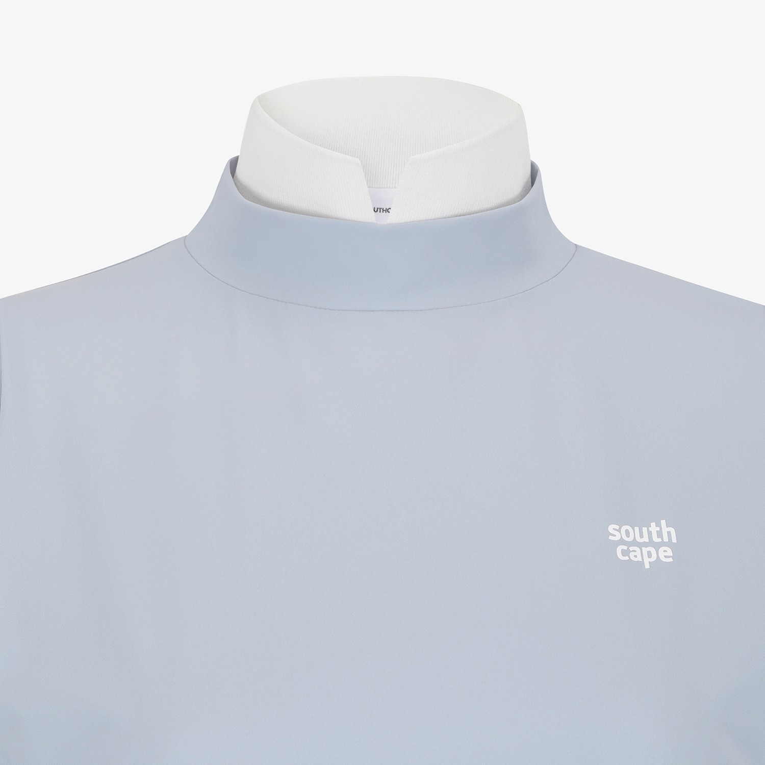 Áo golf nữ cổ cao tay dài màu xanh nhạt — ảnh 4