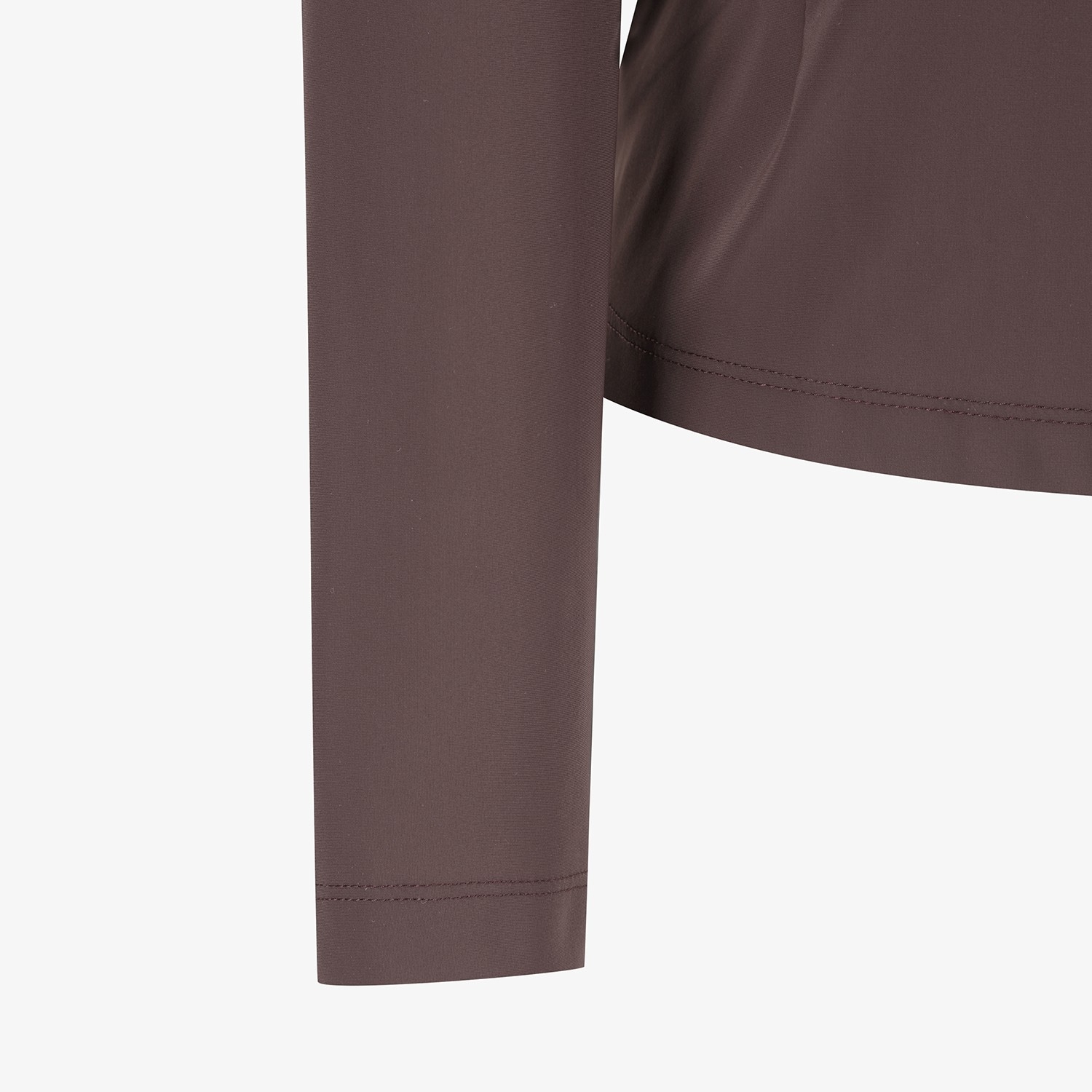 Áo golf nữ tay dài cổ cao màu đỏ rượu vang — ảnh 5