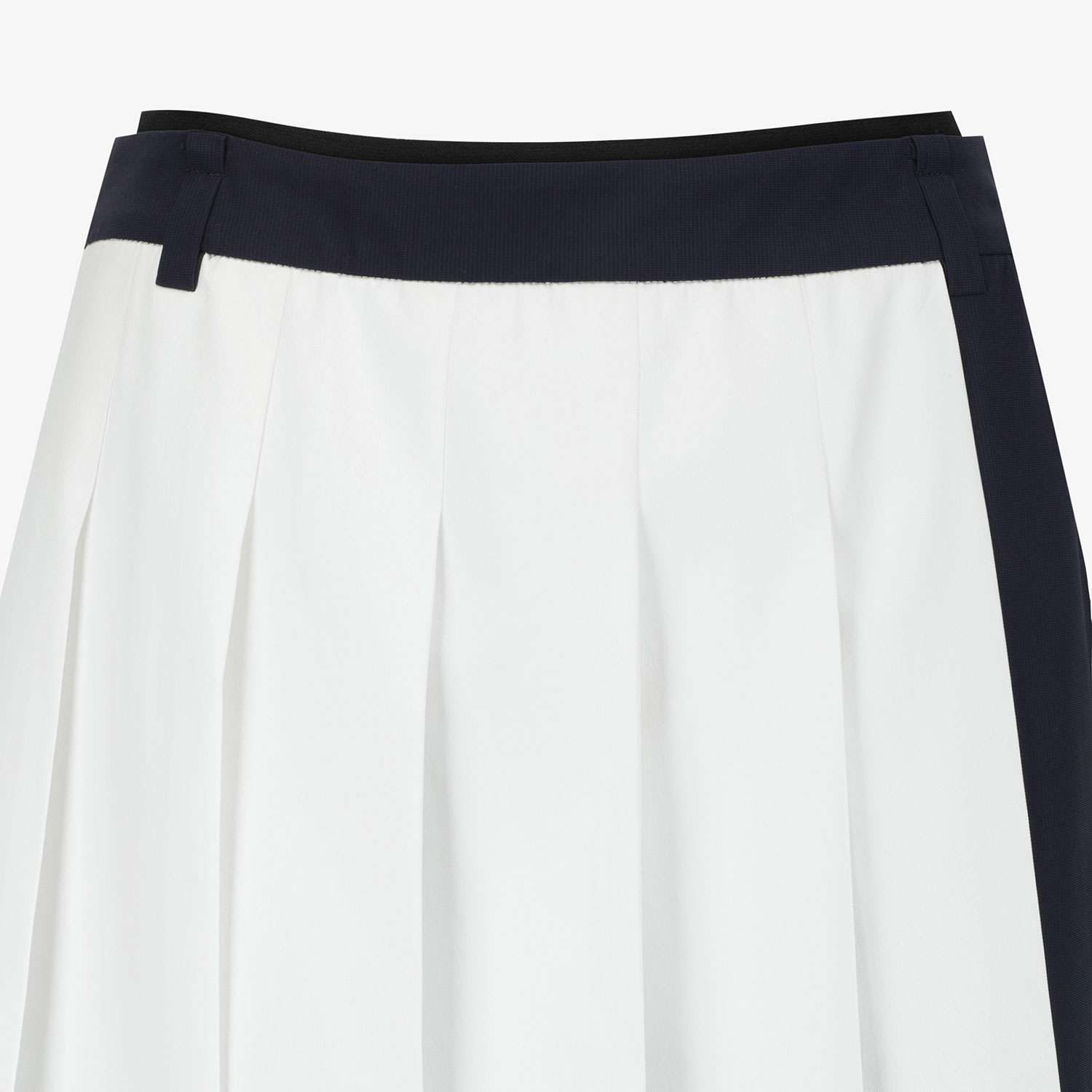 Chân váy golf nữ xếp ly phối xanh navy đậm — ảnh 4