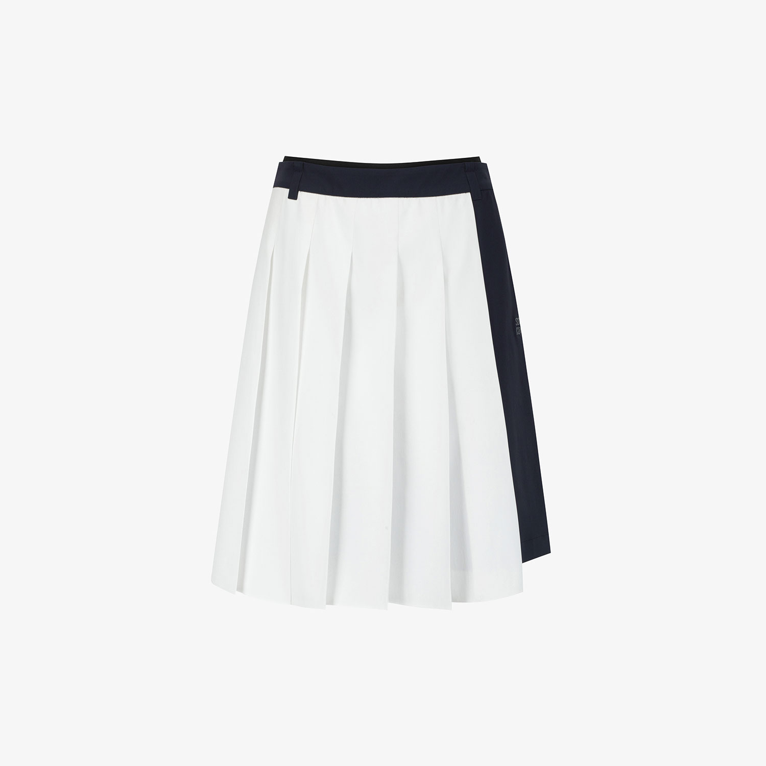 Chân váy golf nữ Southcape xếp ly phối xanh navy đậm trắng sang trọng