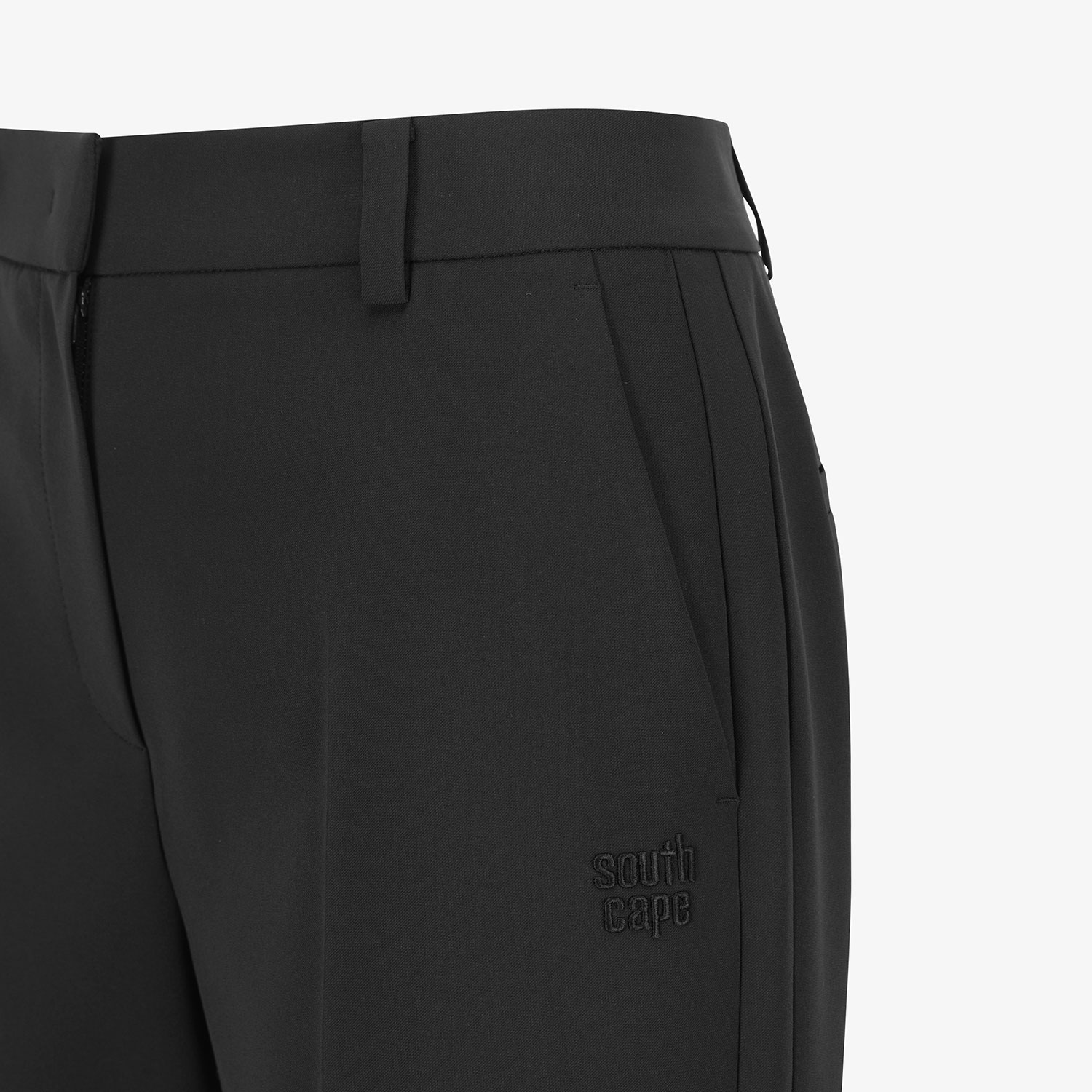 Quần golf nữ xếp ly ống rộng màu xanh navy đậm — ảnh 5
