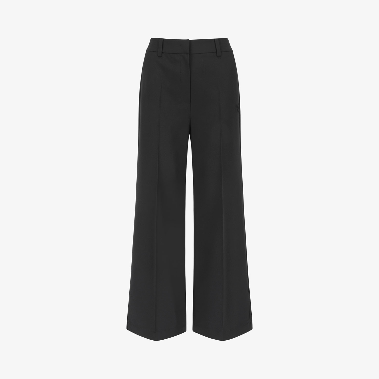 Quần golf nữ xếp ly ống rộng màu xanh navy đậm — ảnh 2