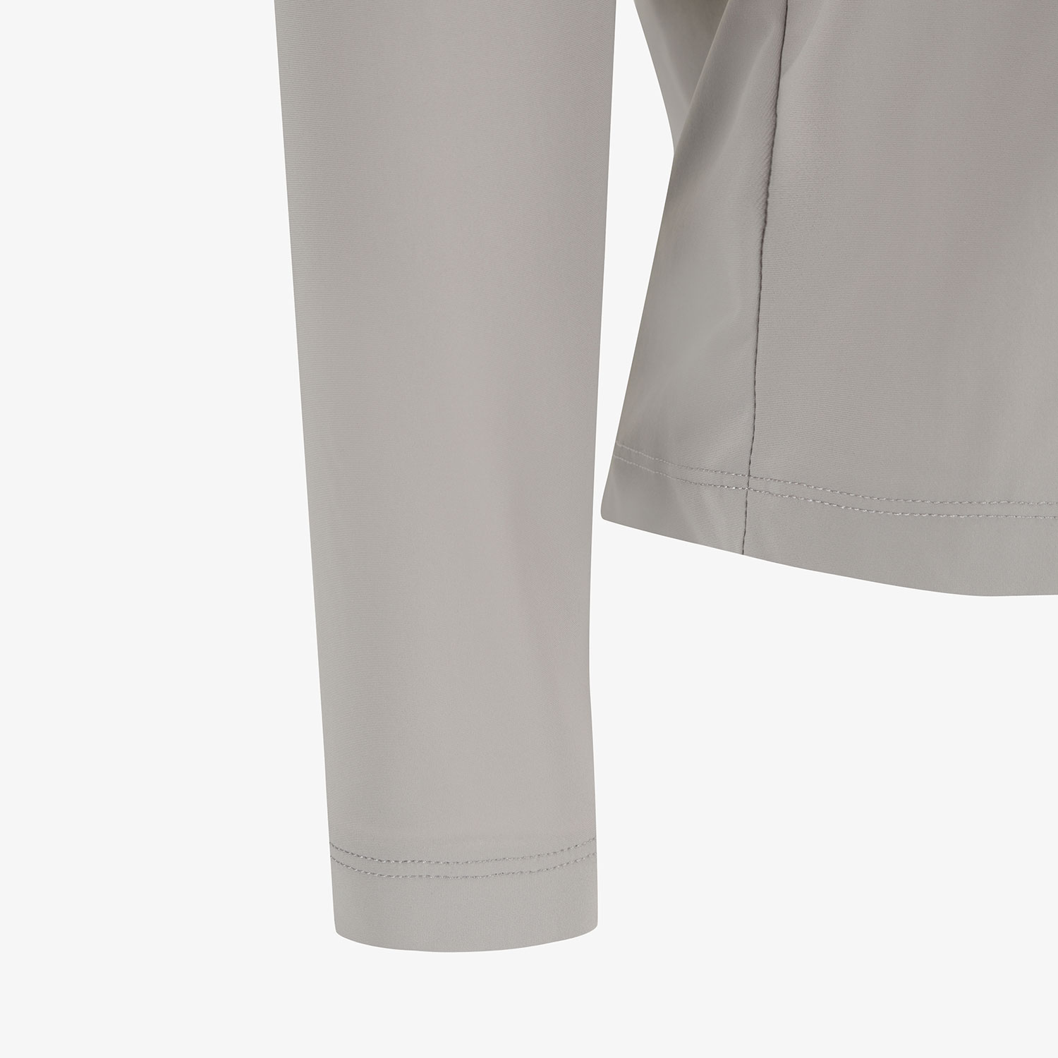 Áo golf nữ cổ cao tay dài màu xám nhạt — ảnh 5