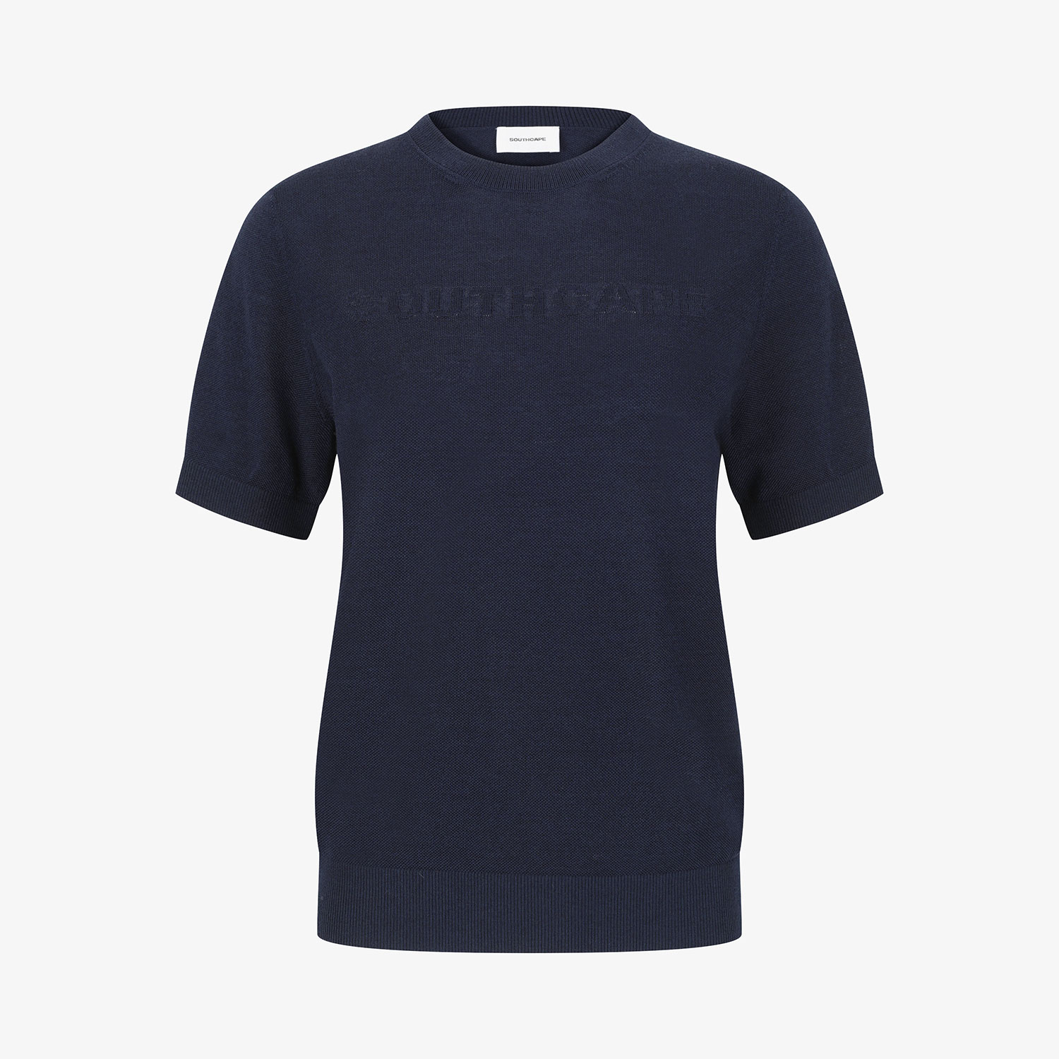 Áo knit golf nữ tay ngắn màu xanh navy — ảnh 2