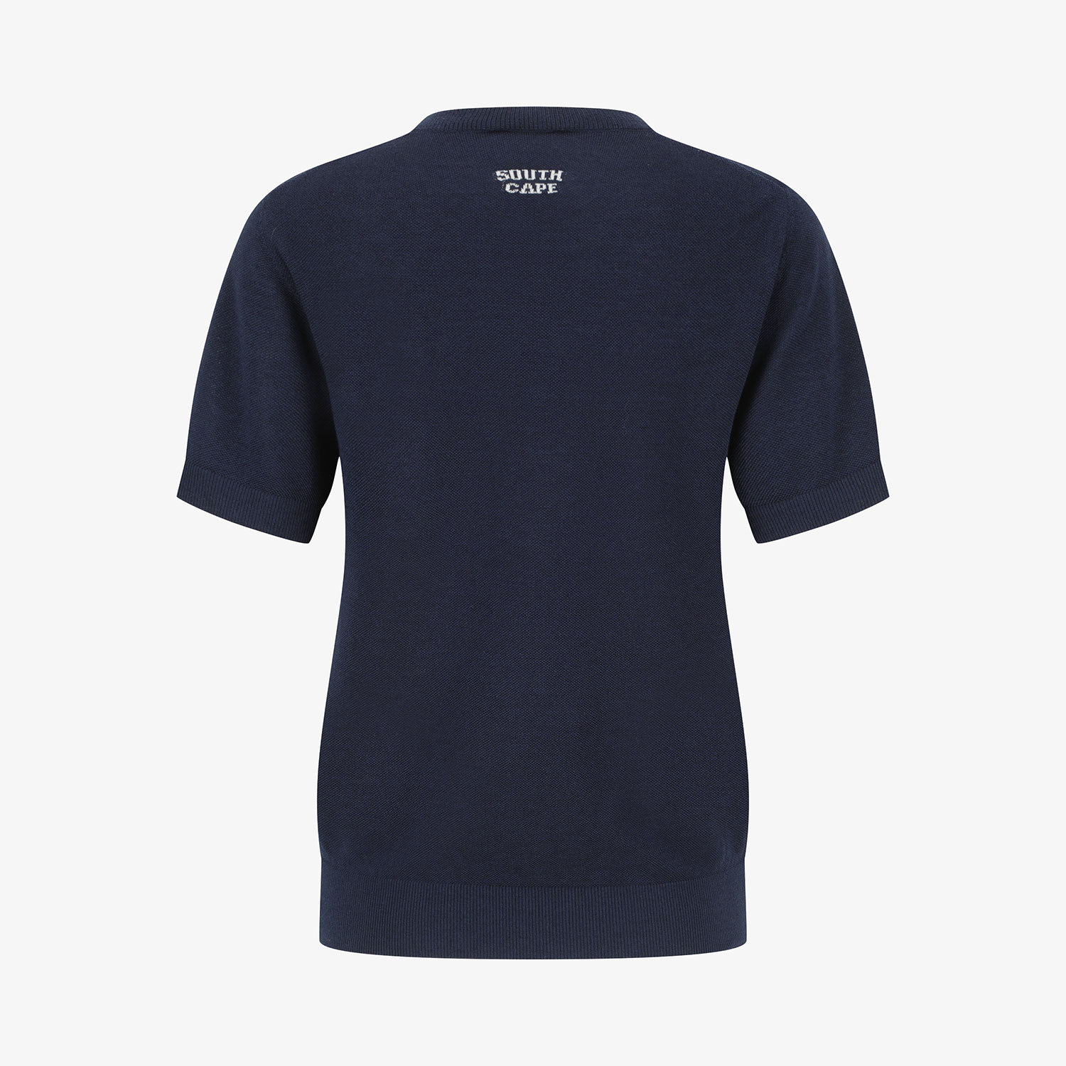 Áo knit golf nữ tay ngắn màu xanh navy — ảnh 3