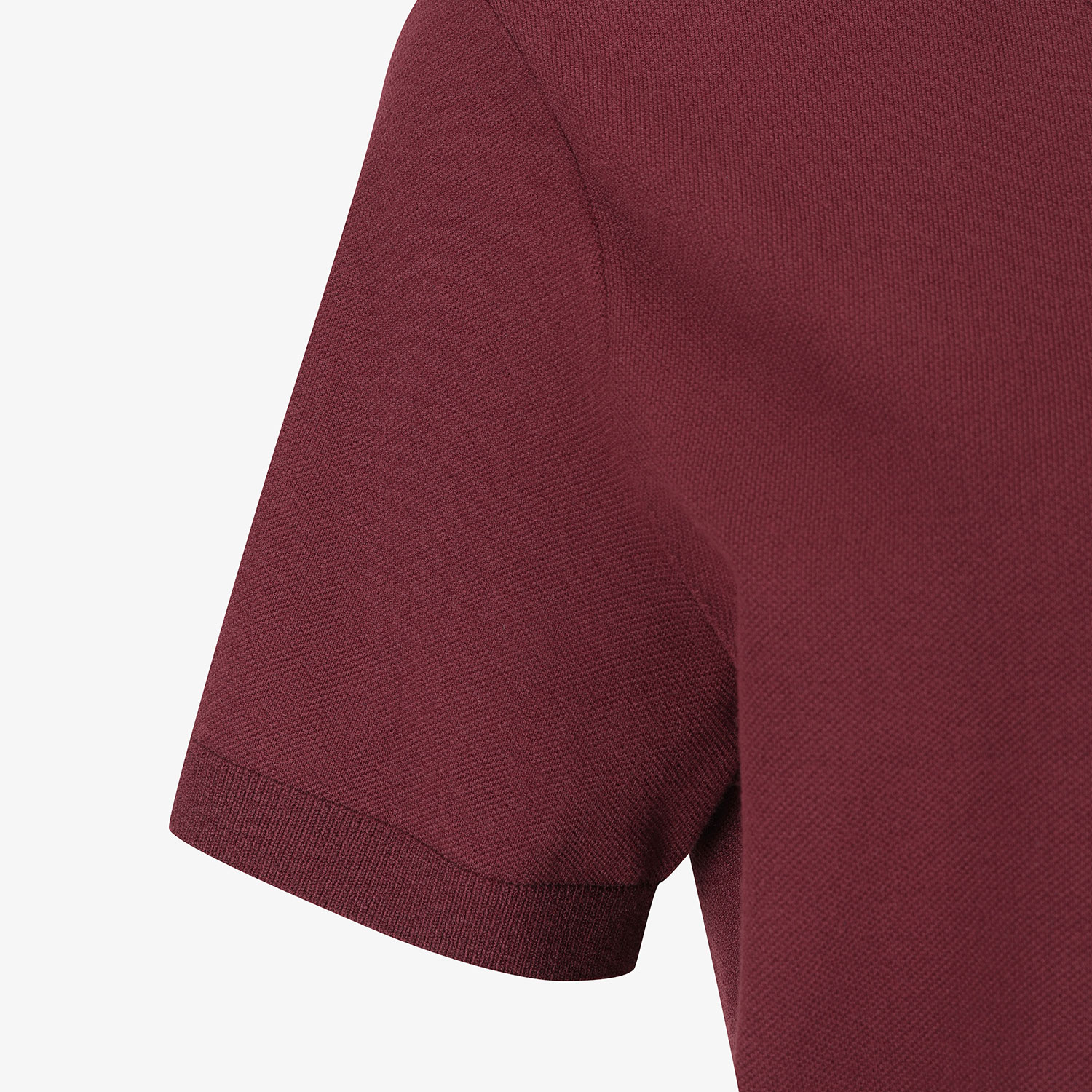 Áo knit golf nữ cổ tim màu đỏ rượu vang — ảnh 5