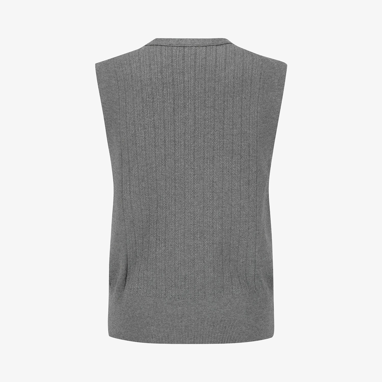 Áo vest golf nữ cổ tim xám nhạt — ảnh 3