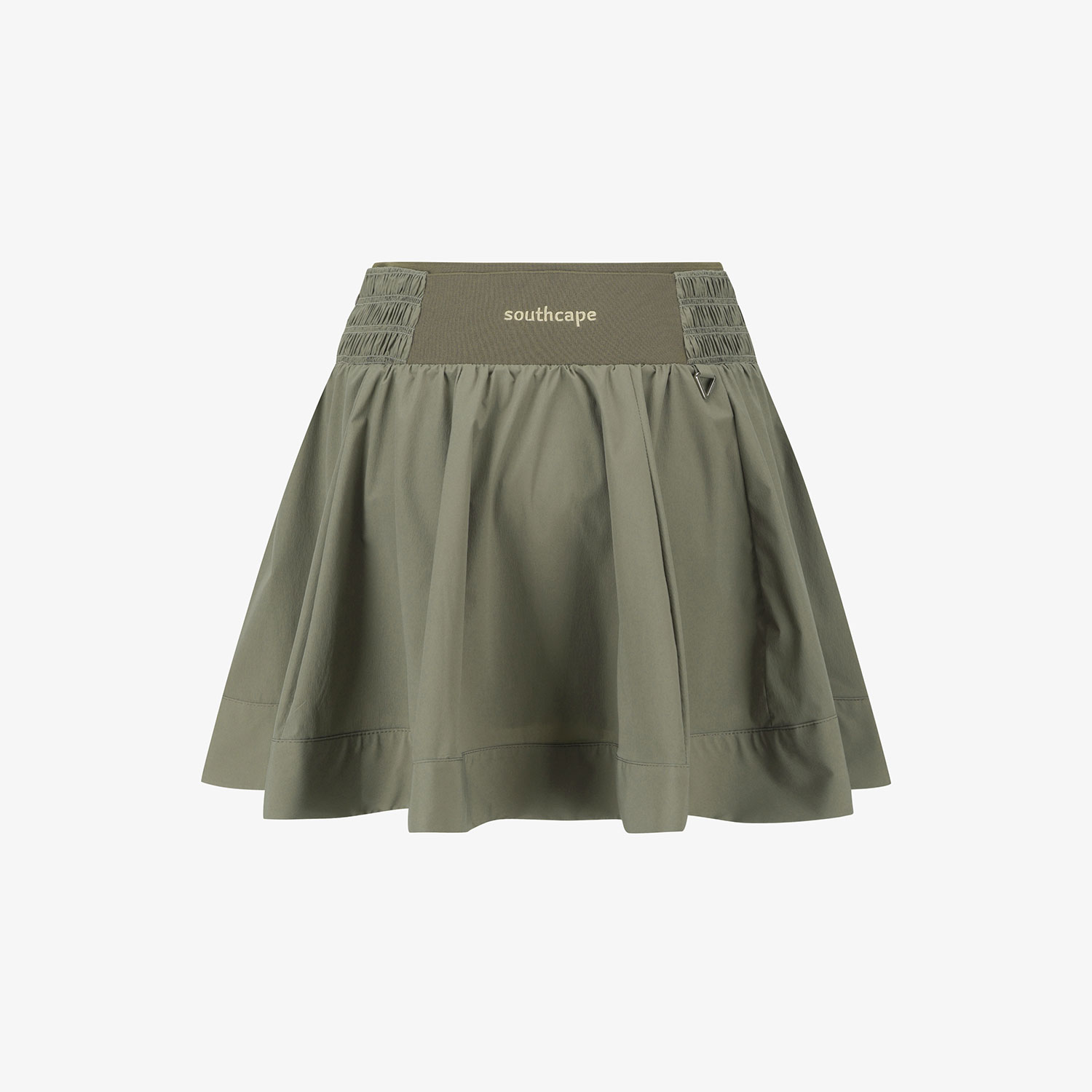 Váy golf nữ dáng xòe cạp chun màu kaki — ảnh 3