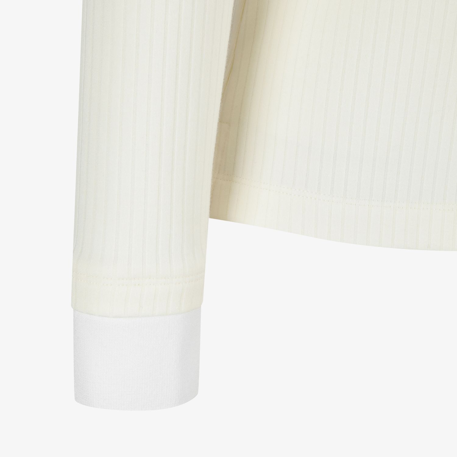 Áo golf nữ dáng basic cổ bẻ tay dài màu ngà — ảnh 5