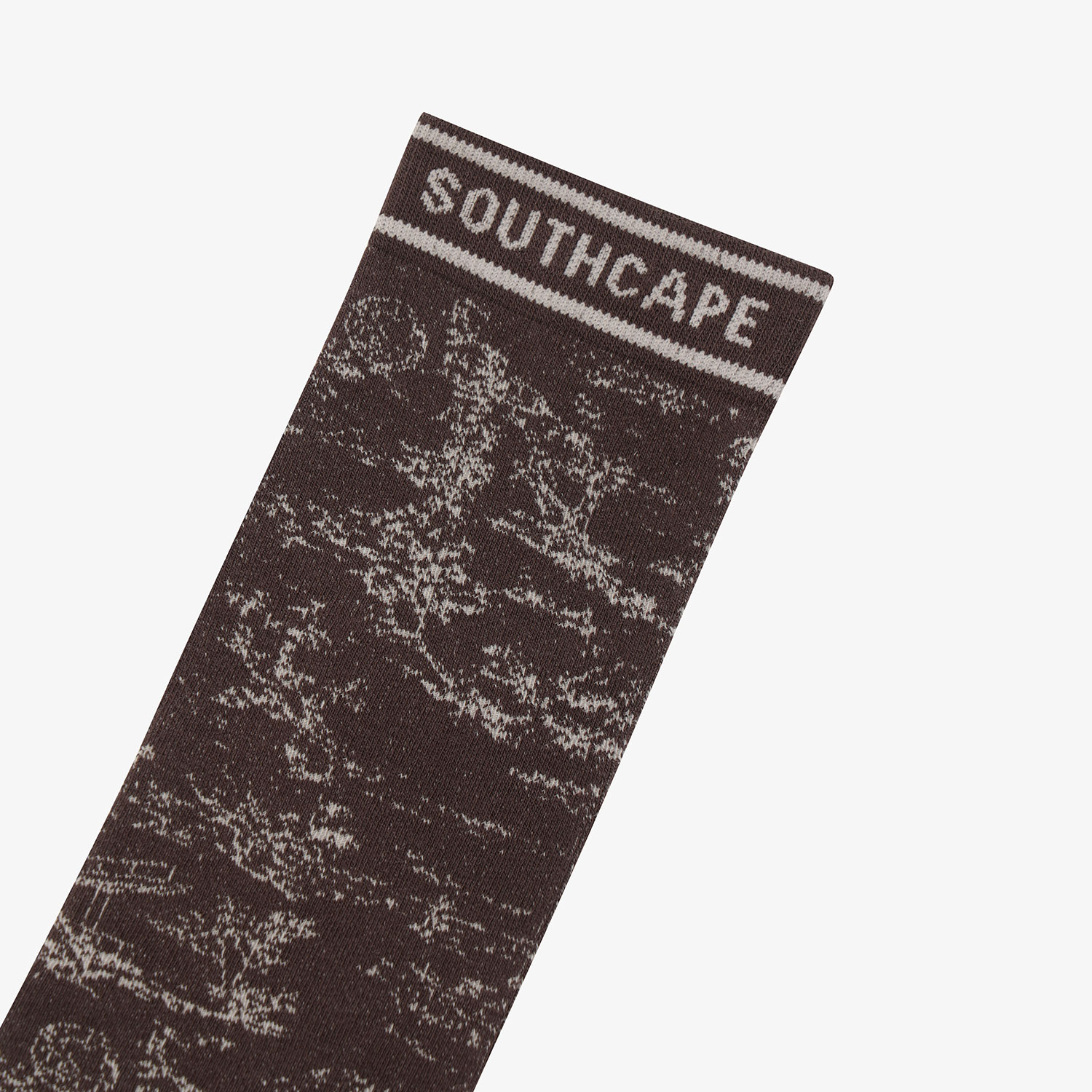 Tất golf nữ cổ cao họa tiết nâu đậm — ảnh 6