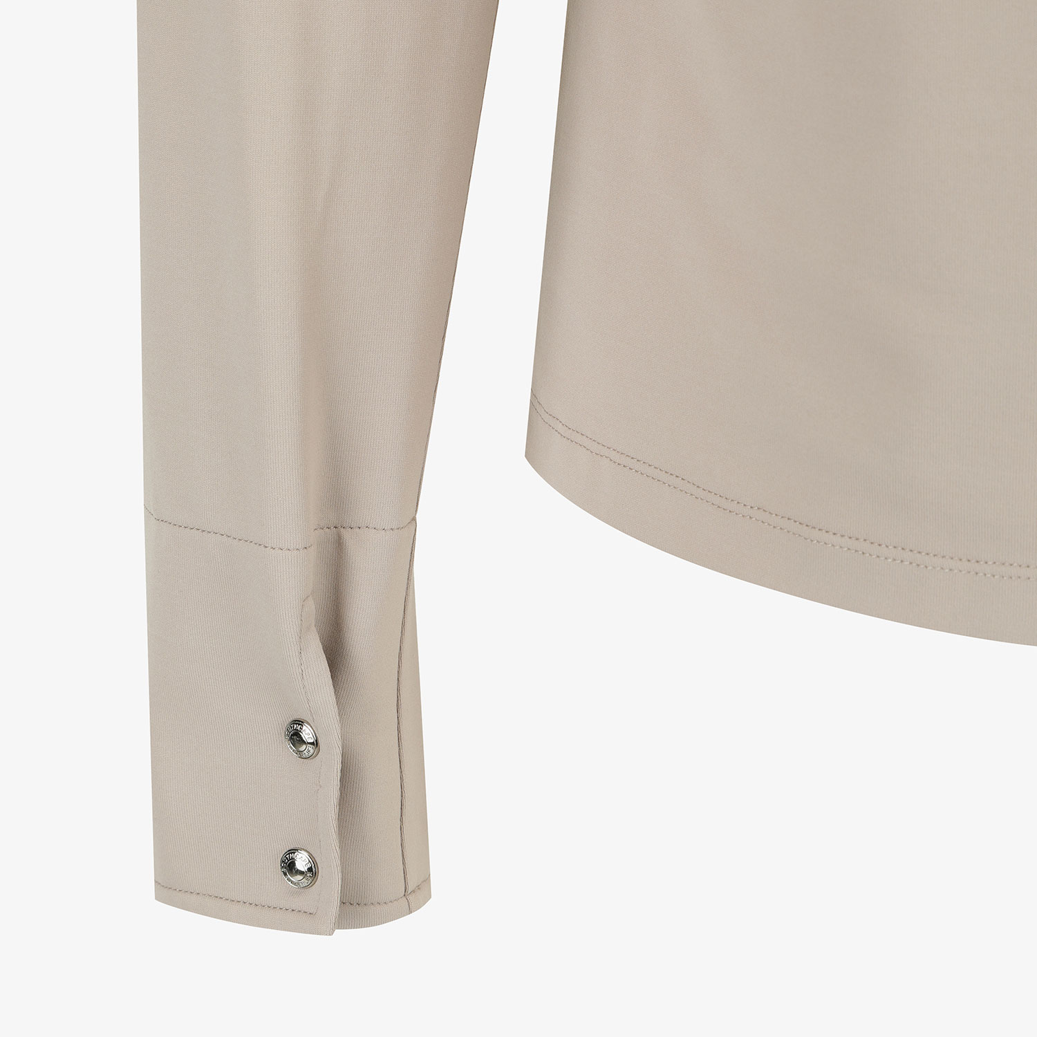Áo golf nữ tay dài cổ bẻ màu cát nhạt — ảnh 5