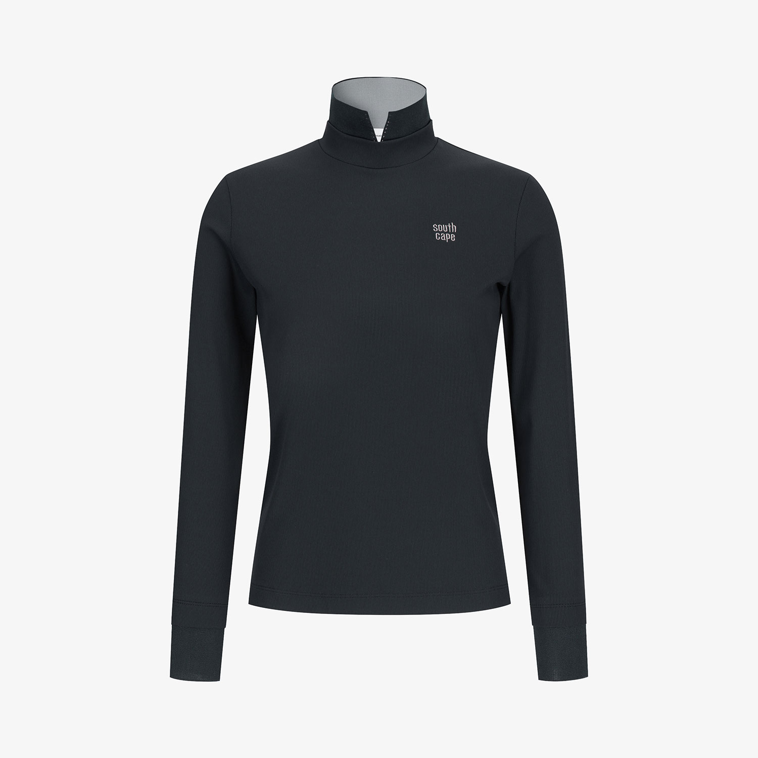 Áo golf nữ cổ lọ tay dài màu đen — ảnh 2