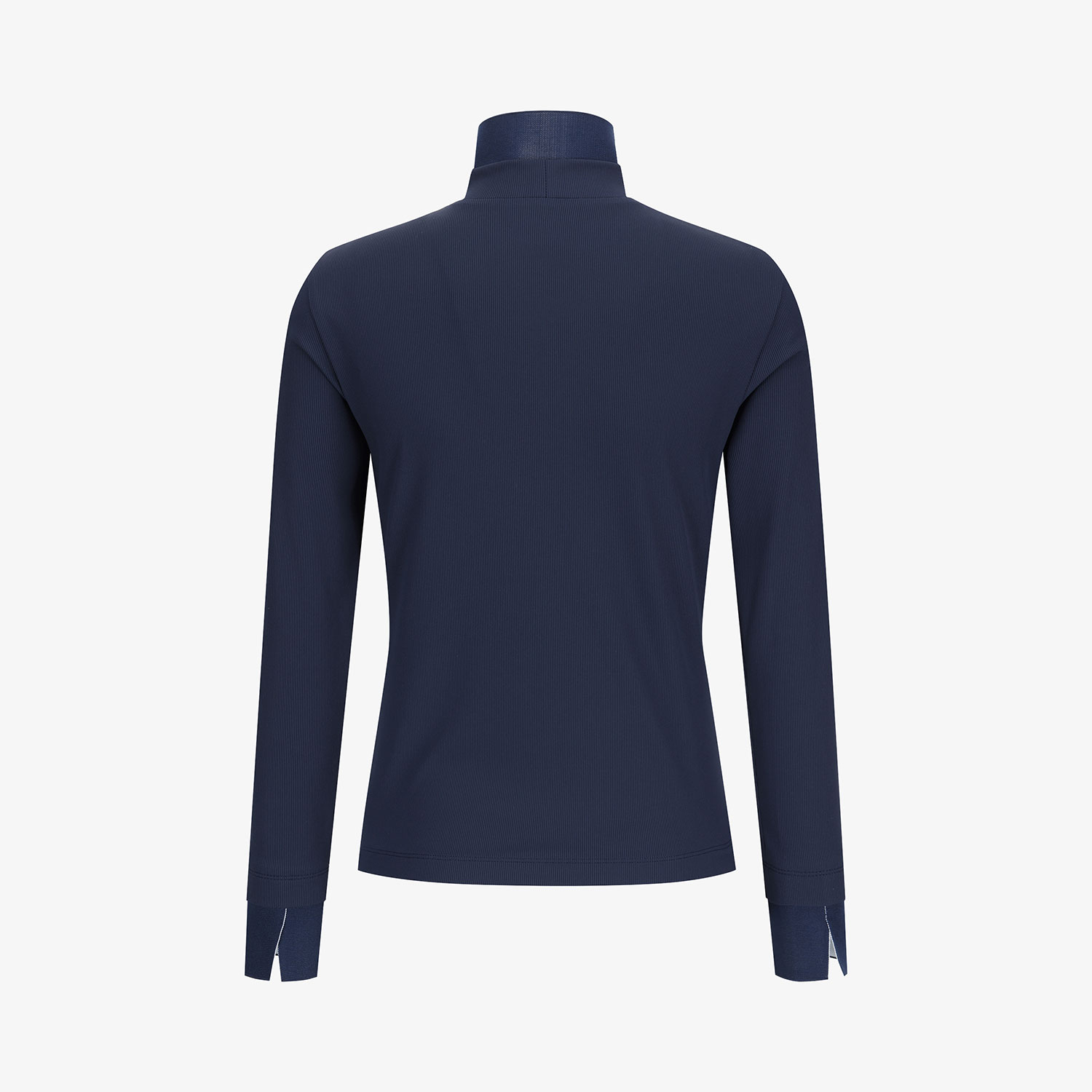 Áo golf nữ cổ trụ cao tay dài màu xanh navy đậm — ảnh 3