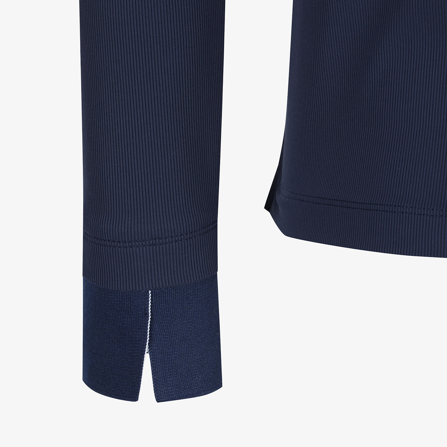 Áo golf nữ cổ trụ cao tay dài màu xanh navy đậm — ảnh 5