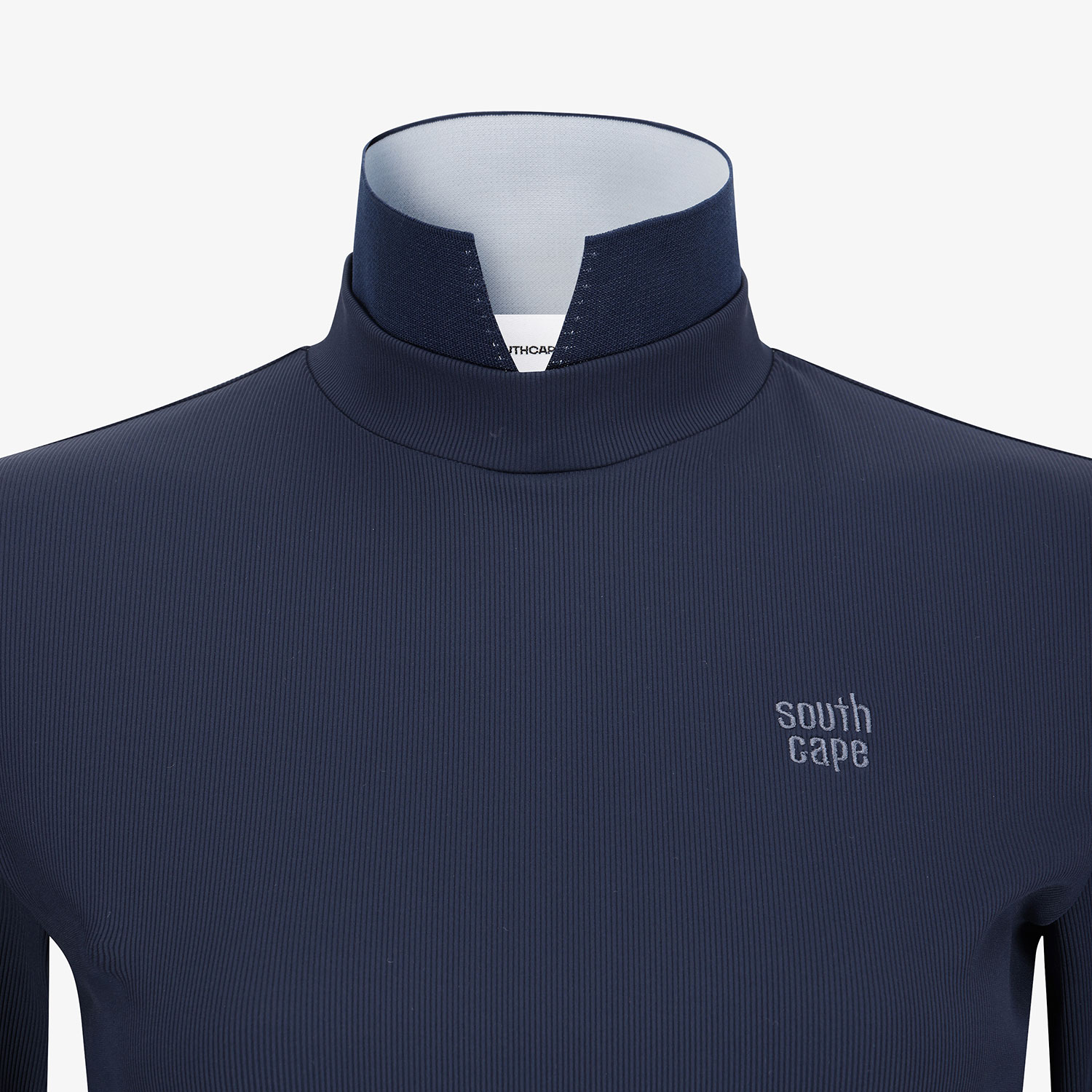 Áo golf nữ cổ trụ cao tay dài màu xanh navy đậm — ảnh 4
