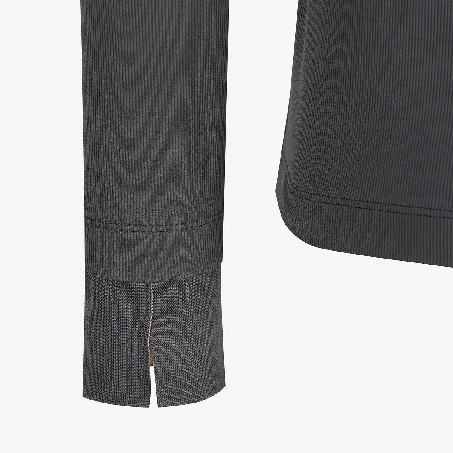 Áo golf nữ tay dài cổ lọ màu xám đậm — ảnh 5