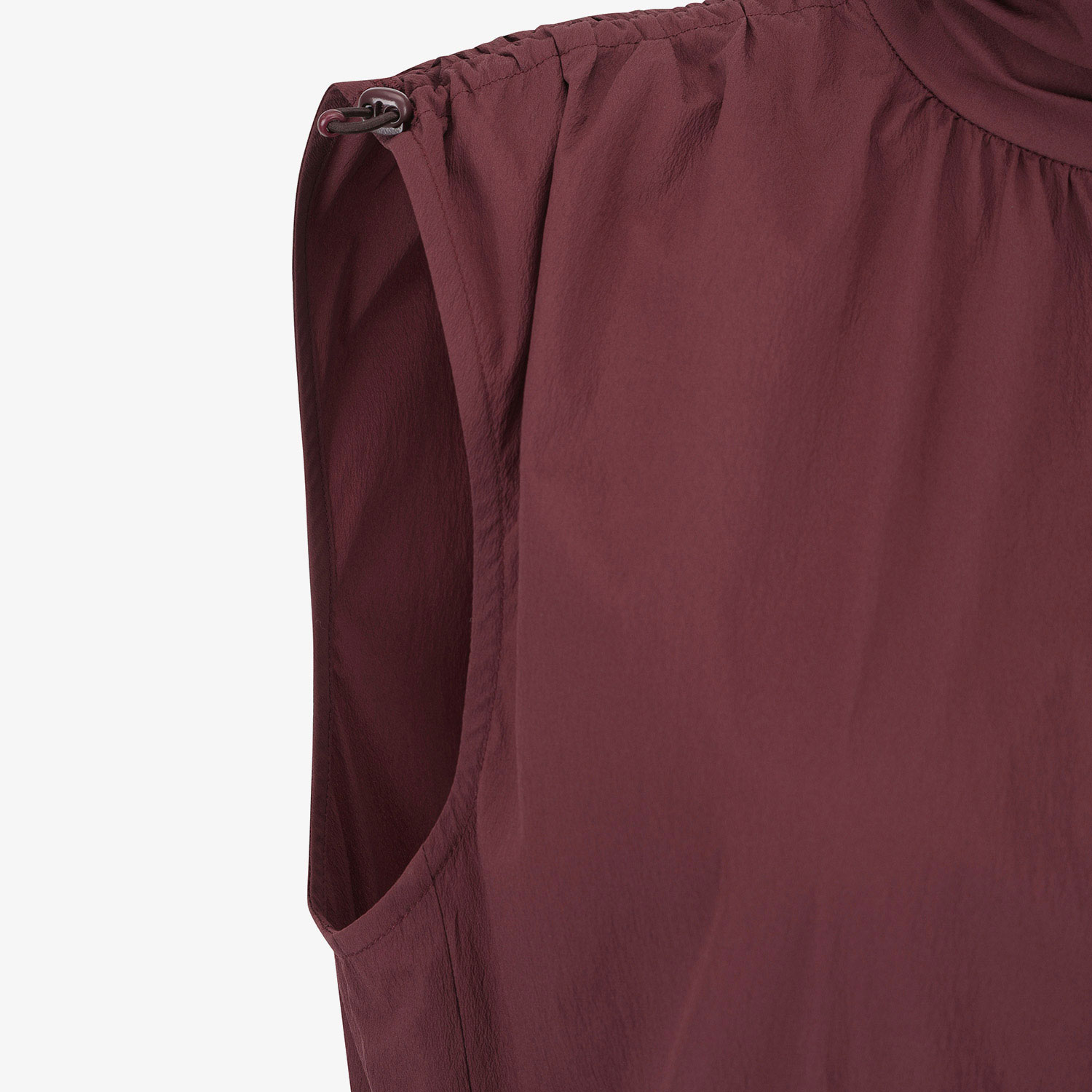 Áo vest golf nữ không tay màu đỏ rượu vang — ảnh 5