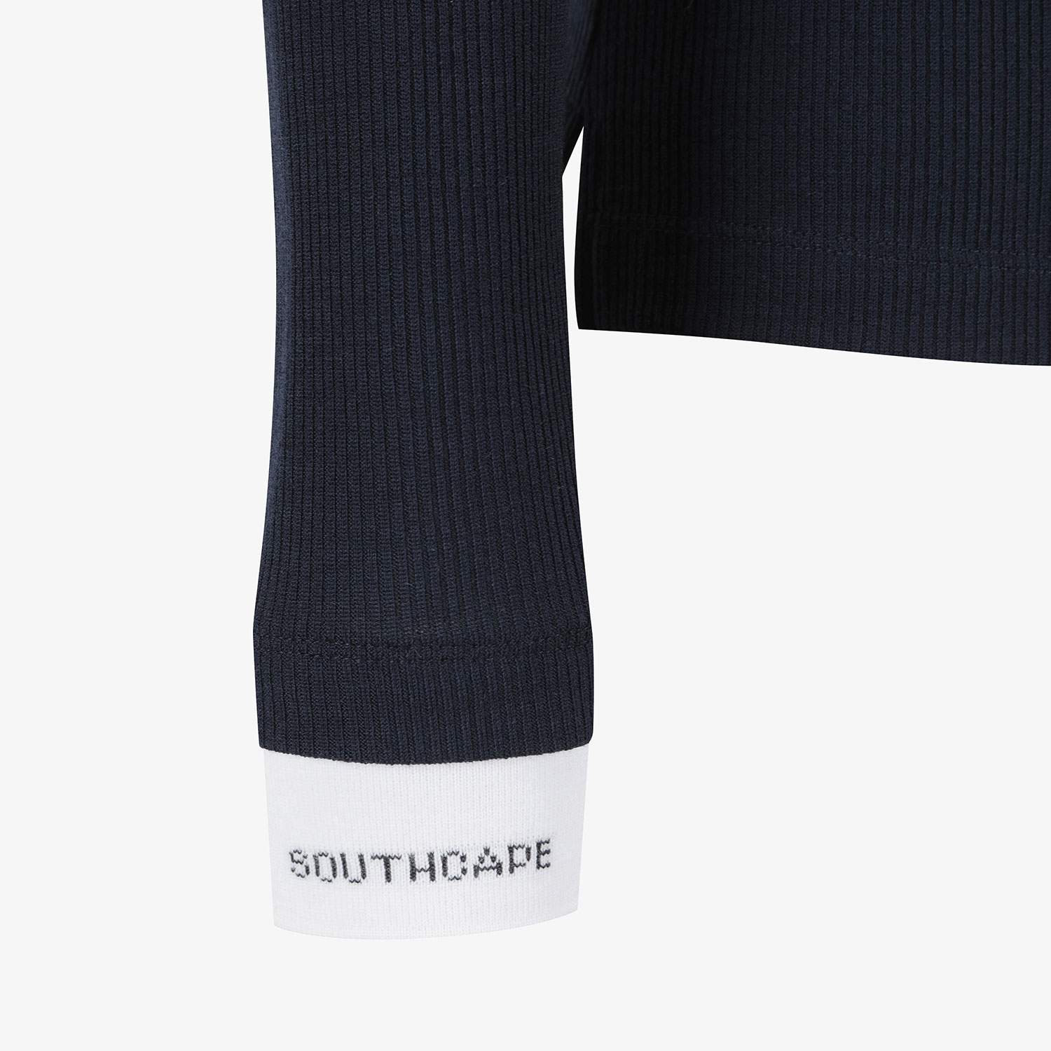 Áo golf nữ tay dài cổ trắng màu xanh navy — ảnh 5