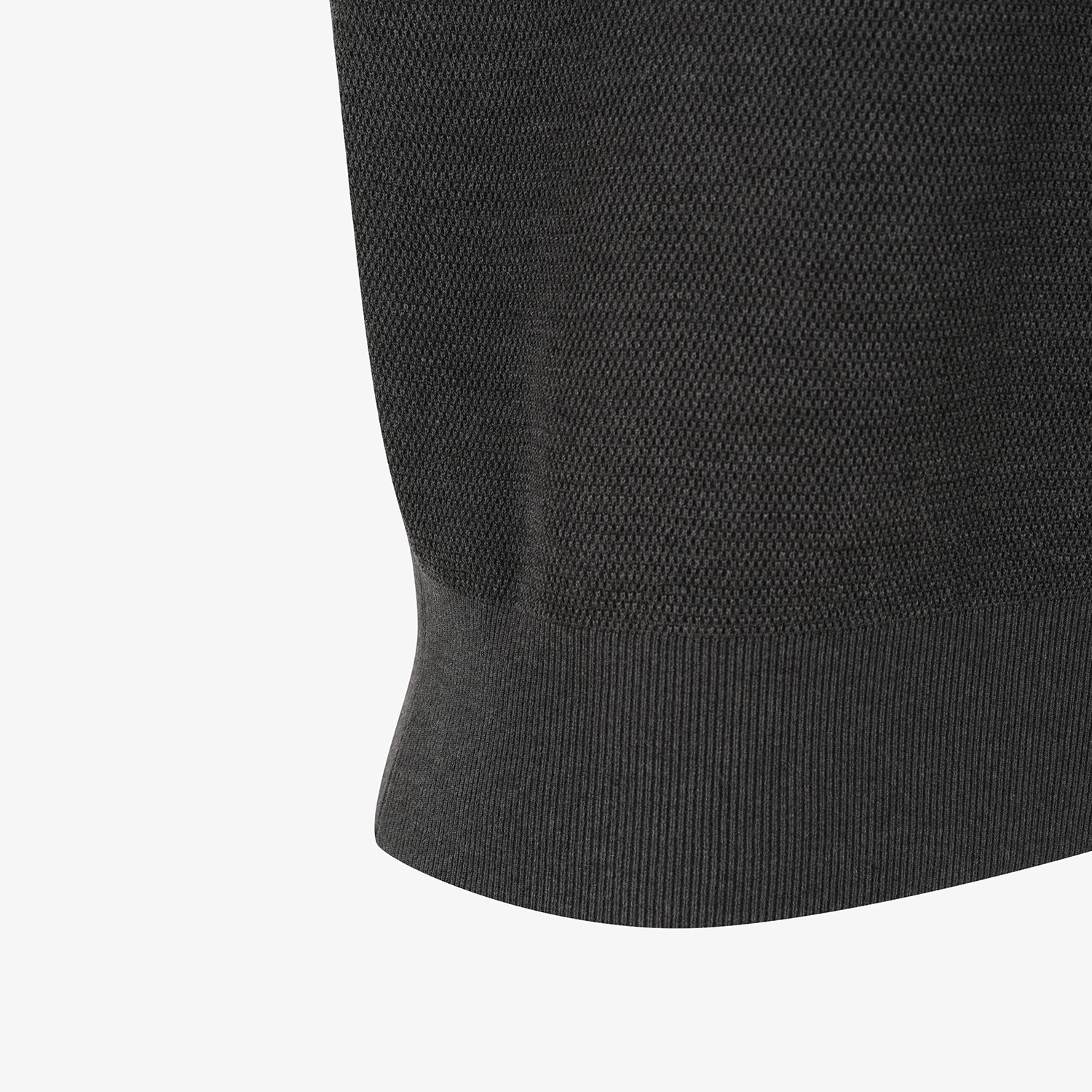 Áo knit golf nữ cổ bẻ tay ngắn màu xám đậm — ảnh 6