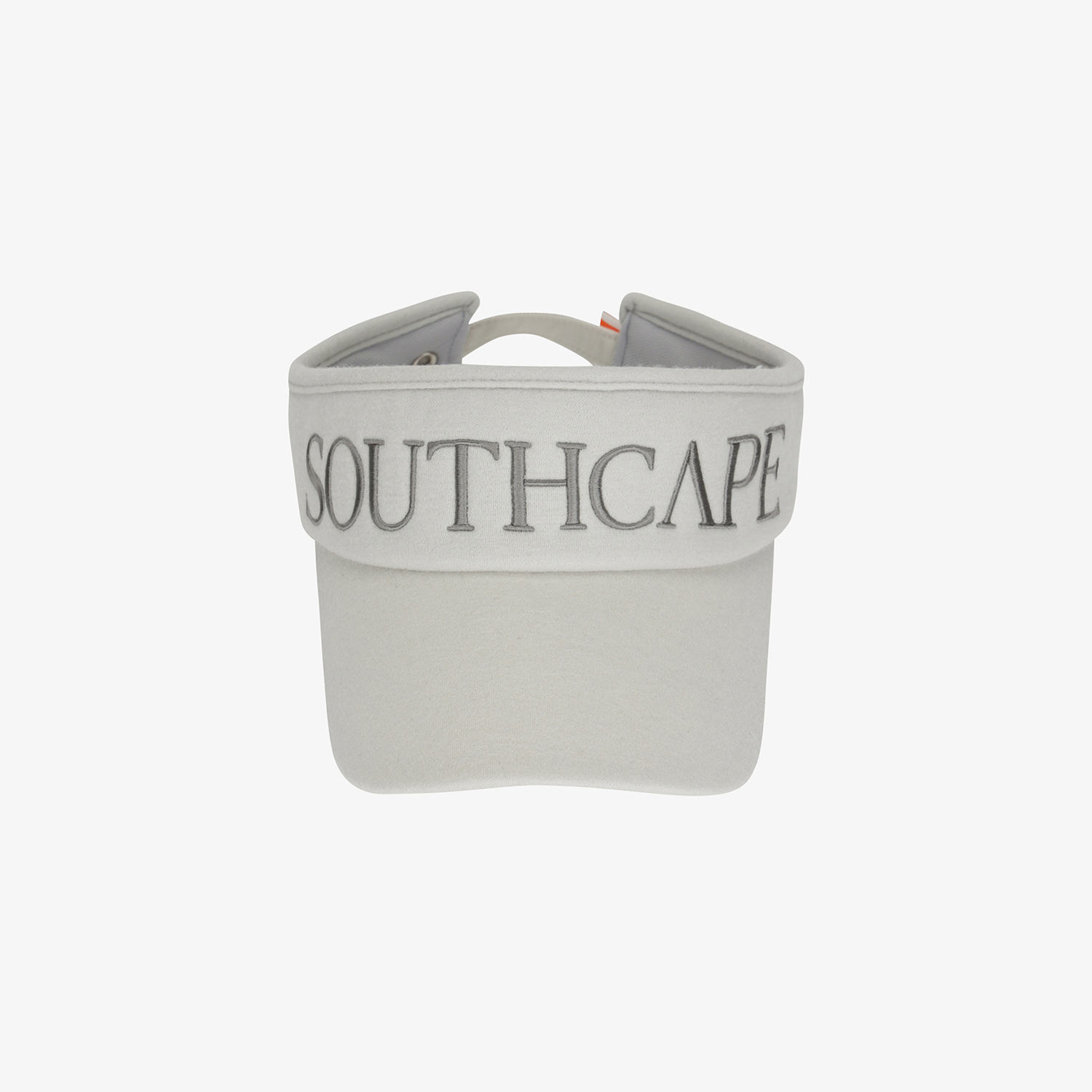 Mũ golf nữ kiểu visor màu be nhạt hiệu Southcape với logo thêu nổi trước mũ