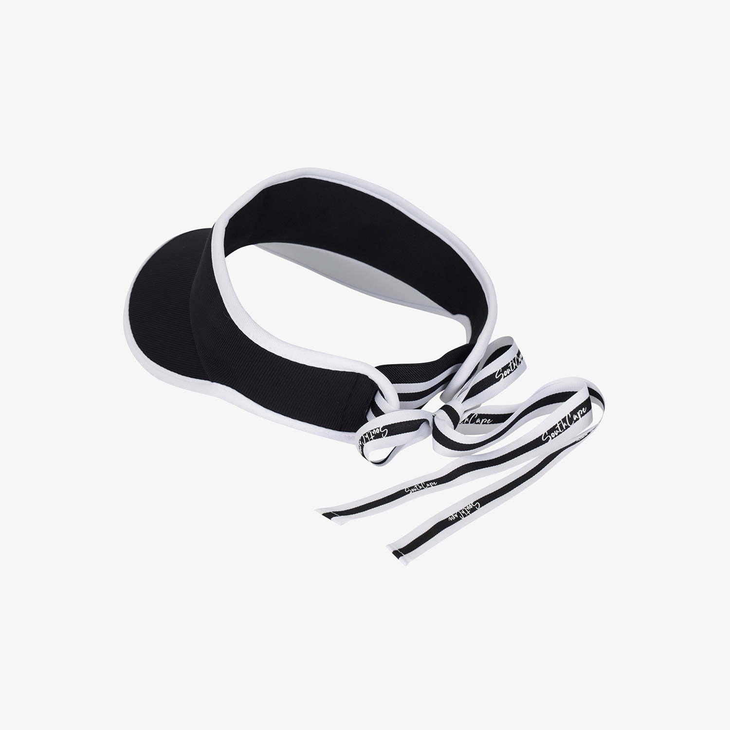 Mũ golf nữ kiểu visors màu đen viền trắng Southcape — ảnh 5