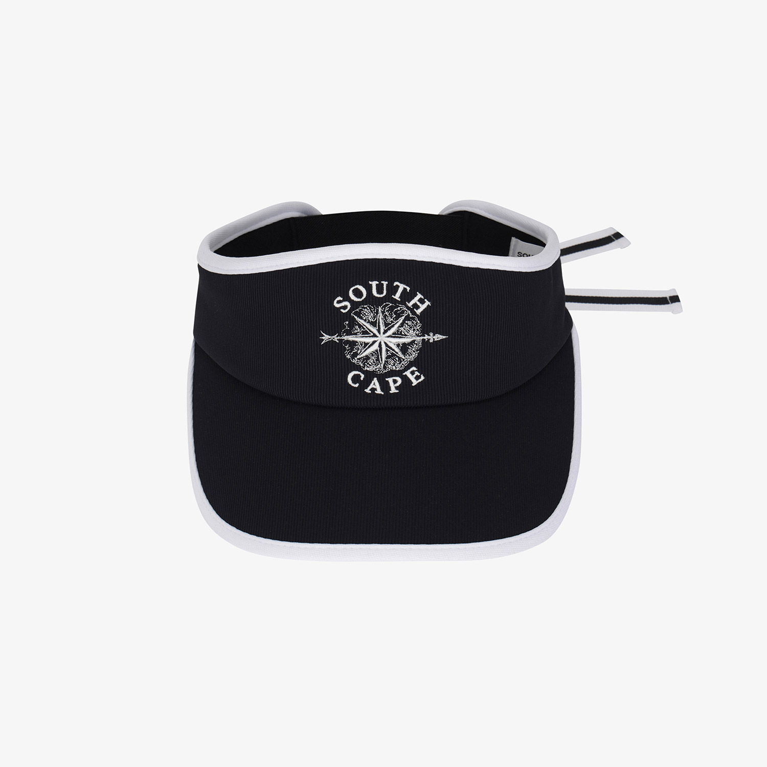 Mũ golf nữ kiểu visors màu đen viền trắng Southcape — ảnh 2