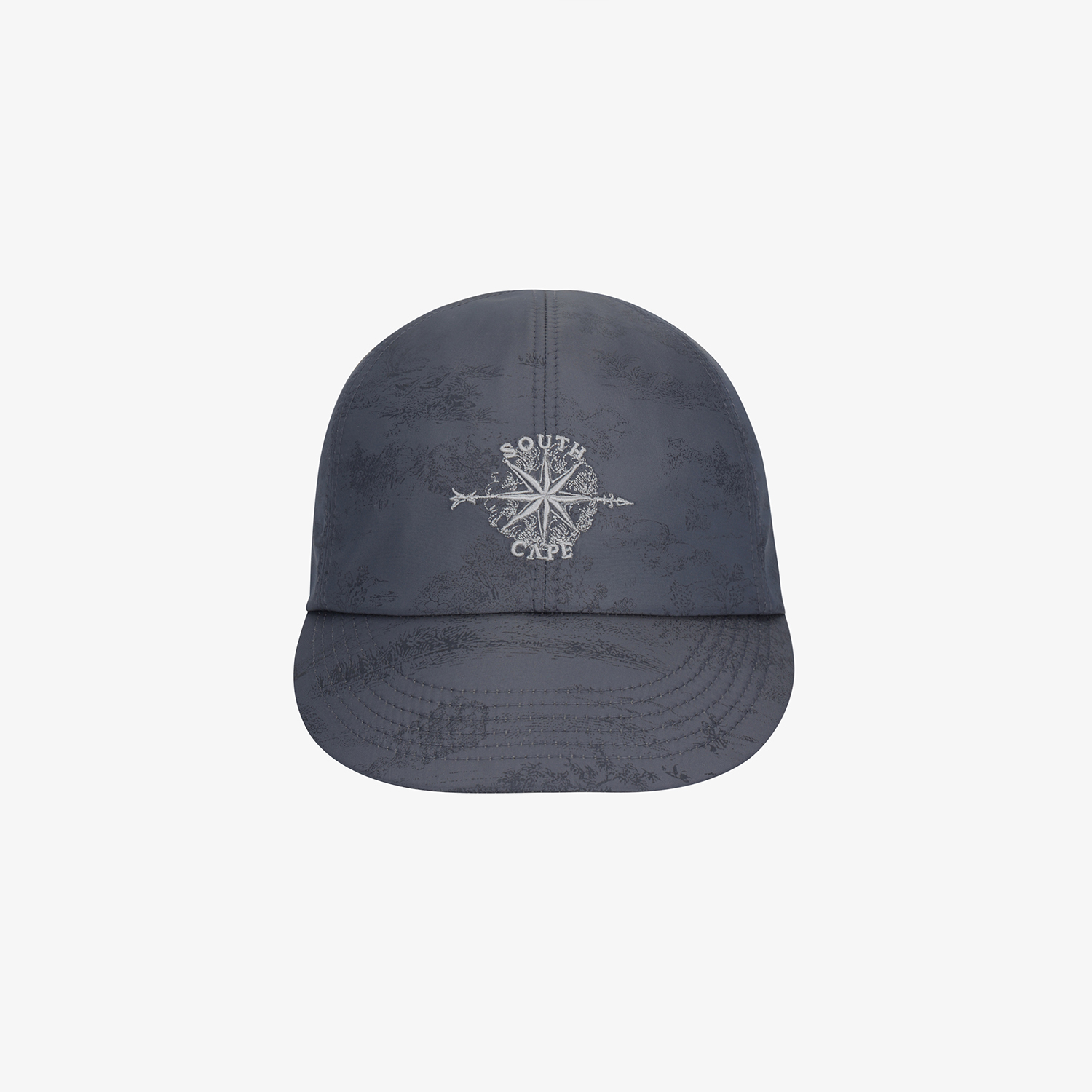 Mũ golf nữ màu xanh dương thêu logo bảng la bàn Southcape chính diện