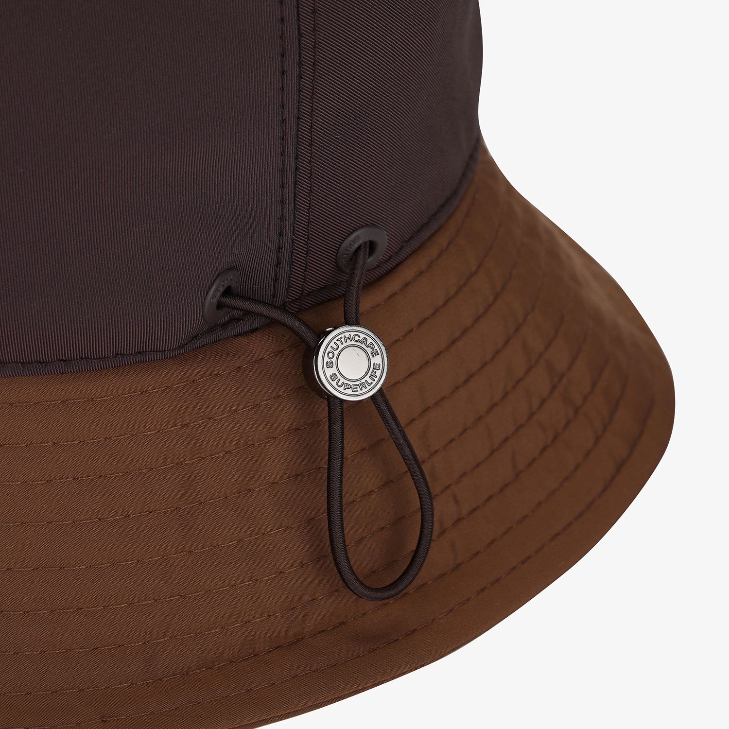 Mũ golf nữ dáng bucket phối màu nâu đỏ rượu vang — ảnh 6