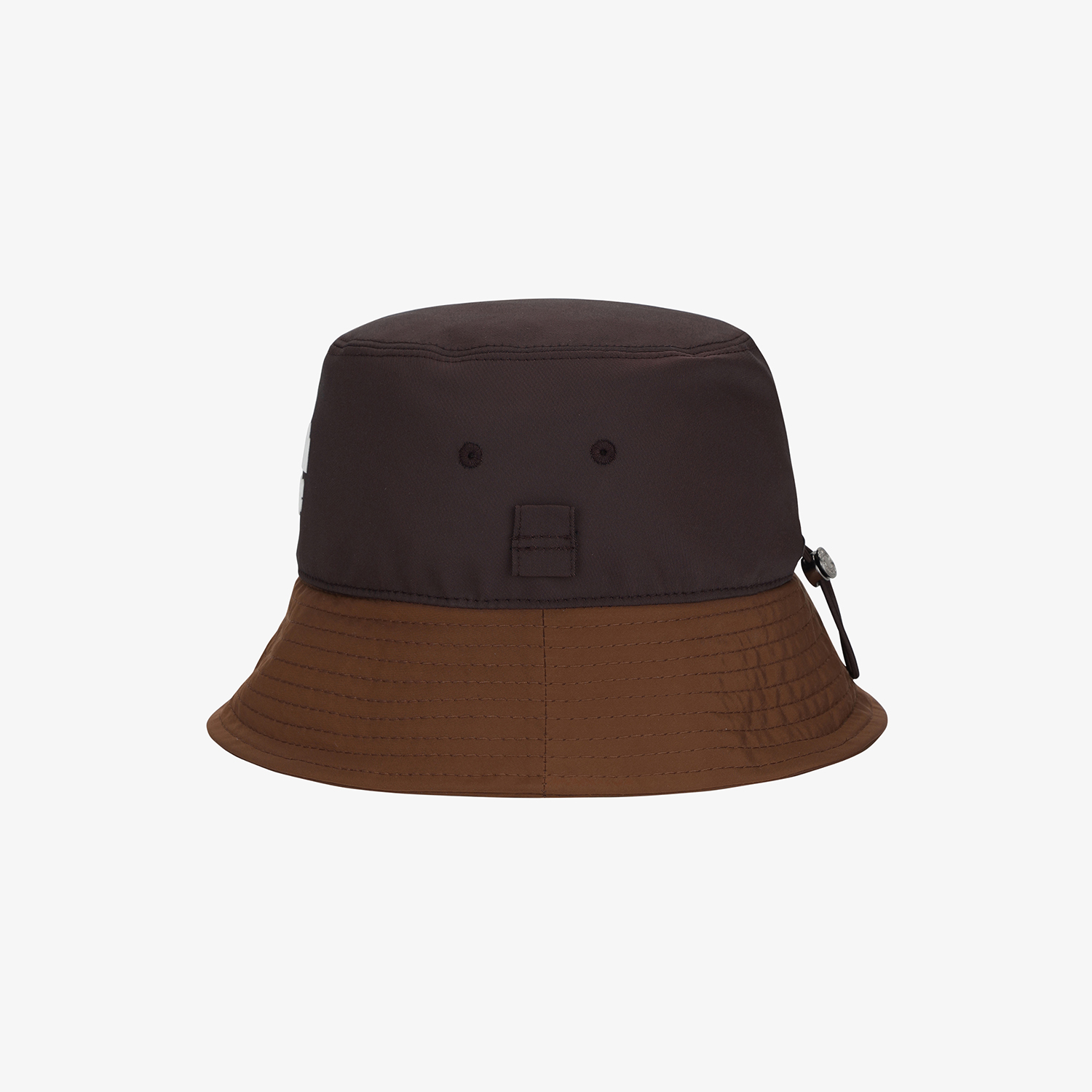 Mũ golf nữ dáng bucket phối màu nâu đỏ rượu vang — ảnh 4