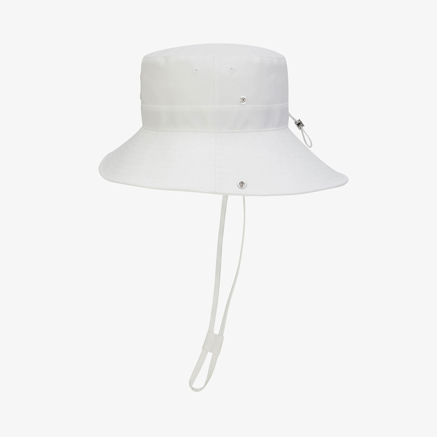 Mũ golf nữ vành rộng màu trắng có dây cằm tiện lợi — ảnh 4