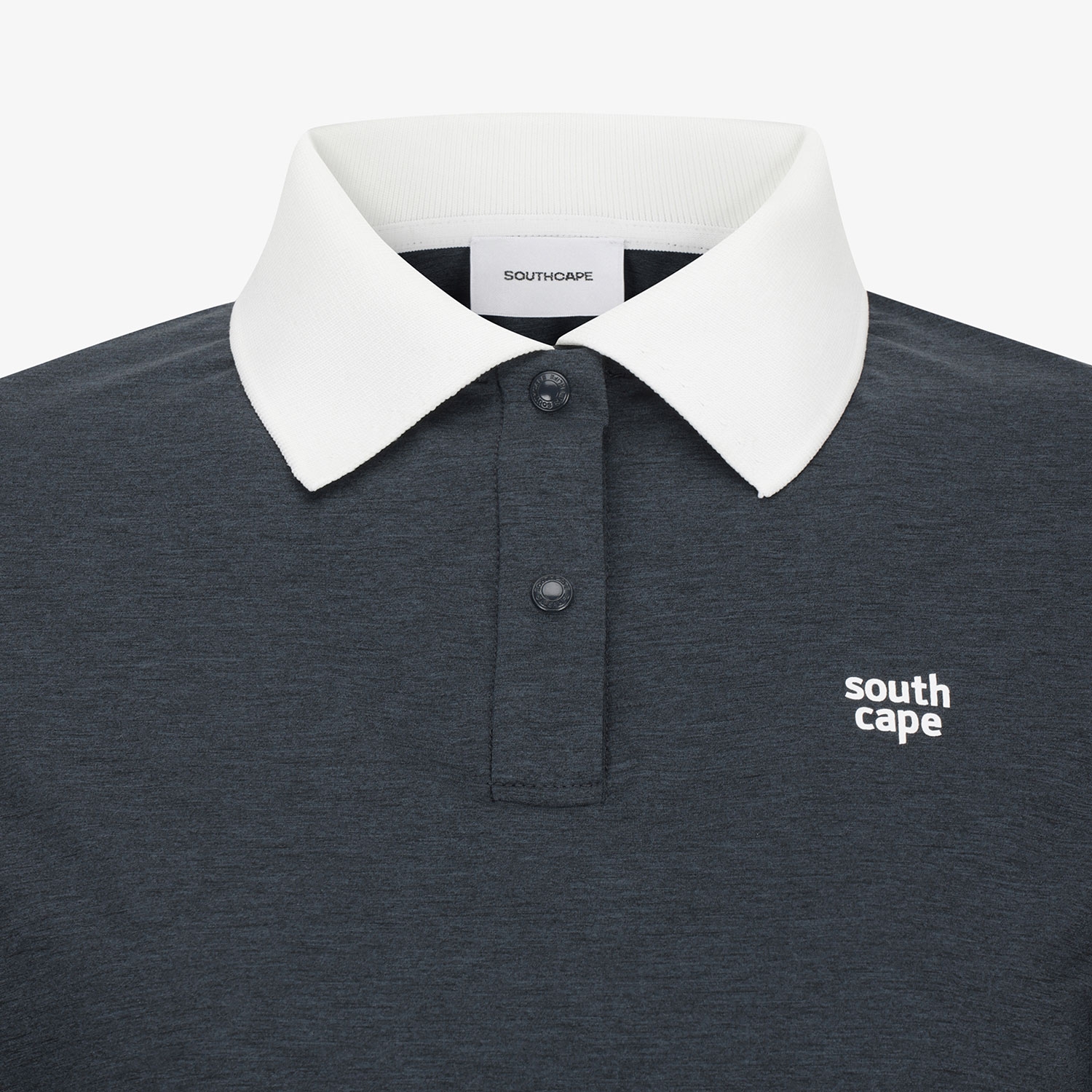 Áo golf nữ tay dài cổ bẻ trắng màu xanh navy đậm — ảnh 4