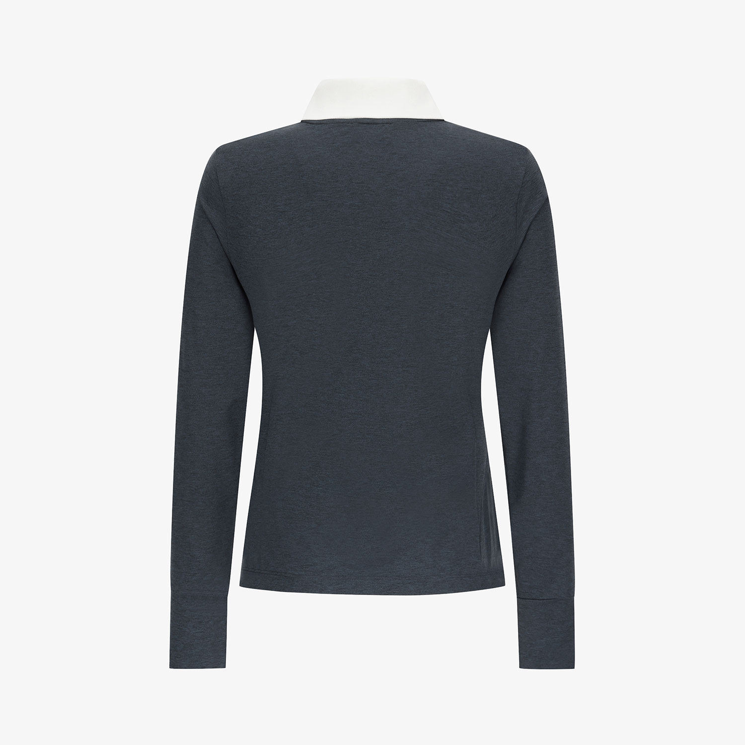 Áo golf nữ tay dài cổ bẻ trắng màu xanh navy đậm — ảnh 3