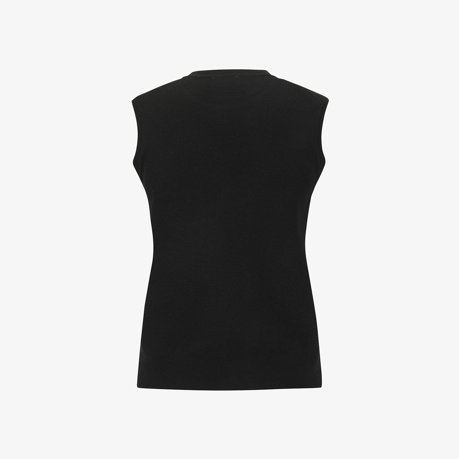 Áo vest golf nữ không tay họa tiết đen trắng — ảnh 3