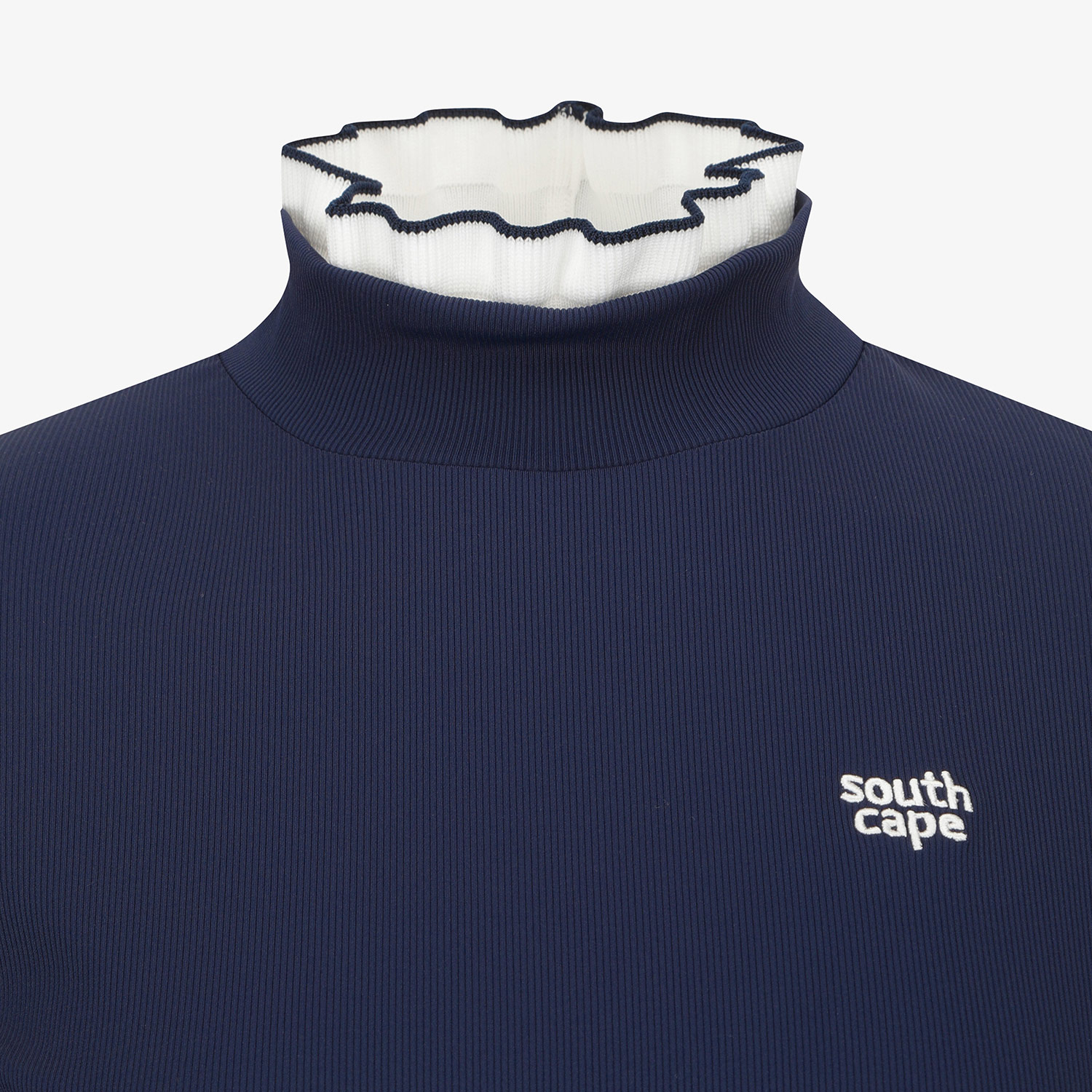 Áo golf nữ cổ lọ tay dài màu xanh navy đậm — ảnh 4