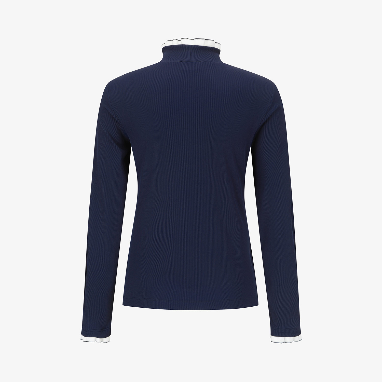 Áo golf nữ cổ lọ tay dài màu xanh navy đậm — ảnh 3
