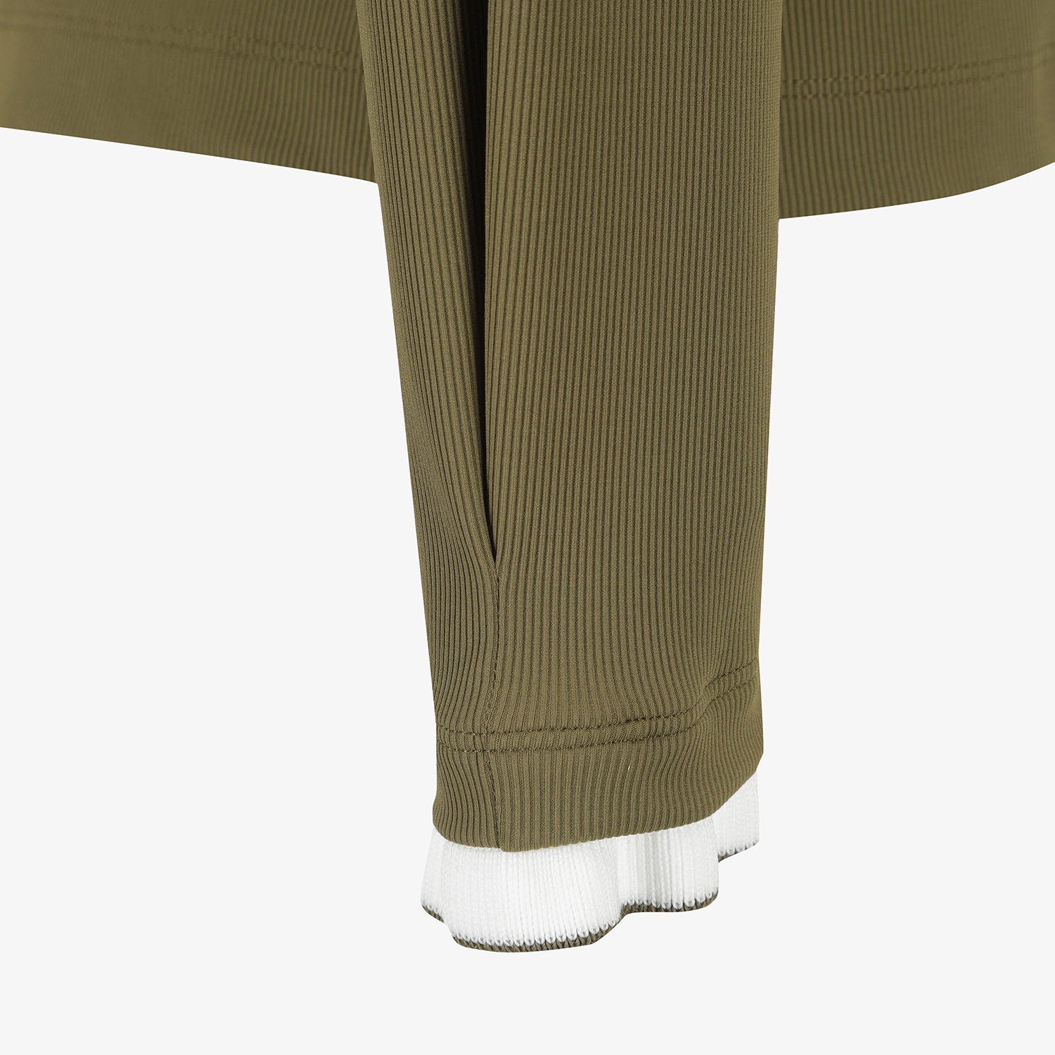 Áo golf nữ cổ lọ bèo tay dài màu kaki — ảnh 5