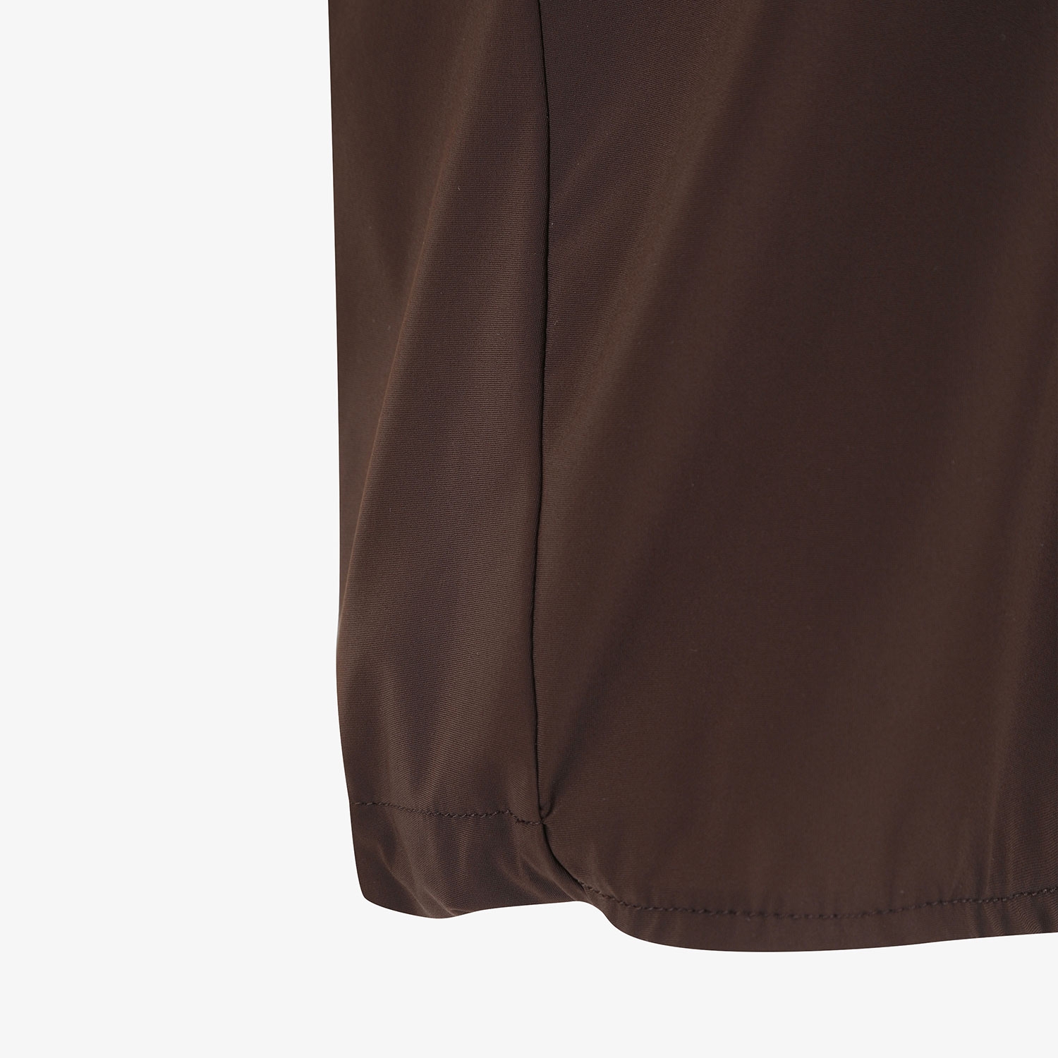 Áo golf nữ cổ tim phối màu nâu trắng — ảnh 6