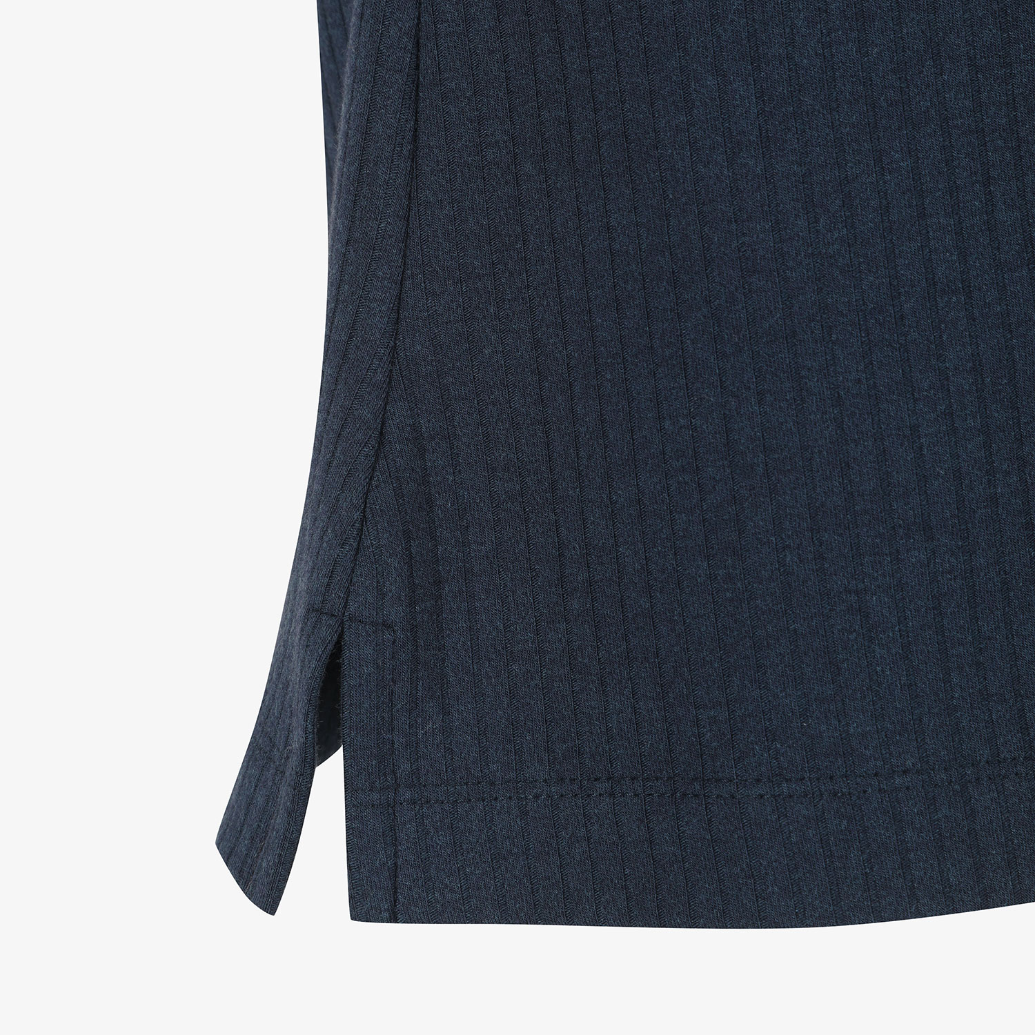 Áo knit golf nữ cổ cao tay lửng màu xanh navy — ảnh 6