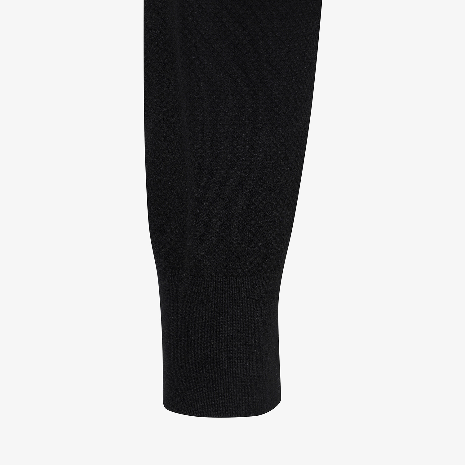 Áo knit golf nữ cổ trụ đen — ảnh 5