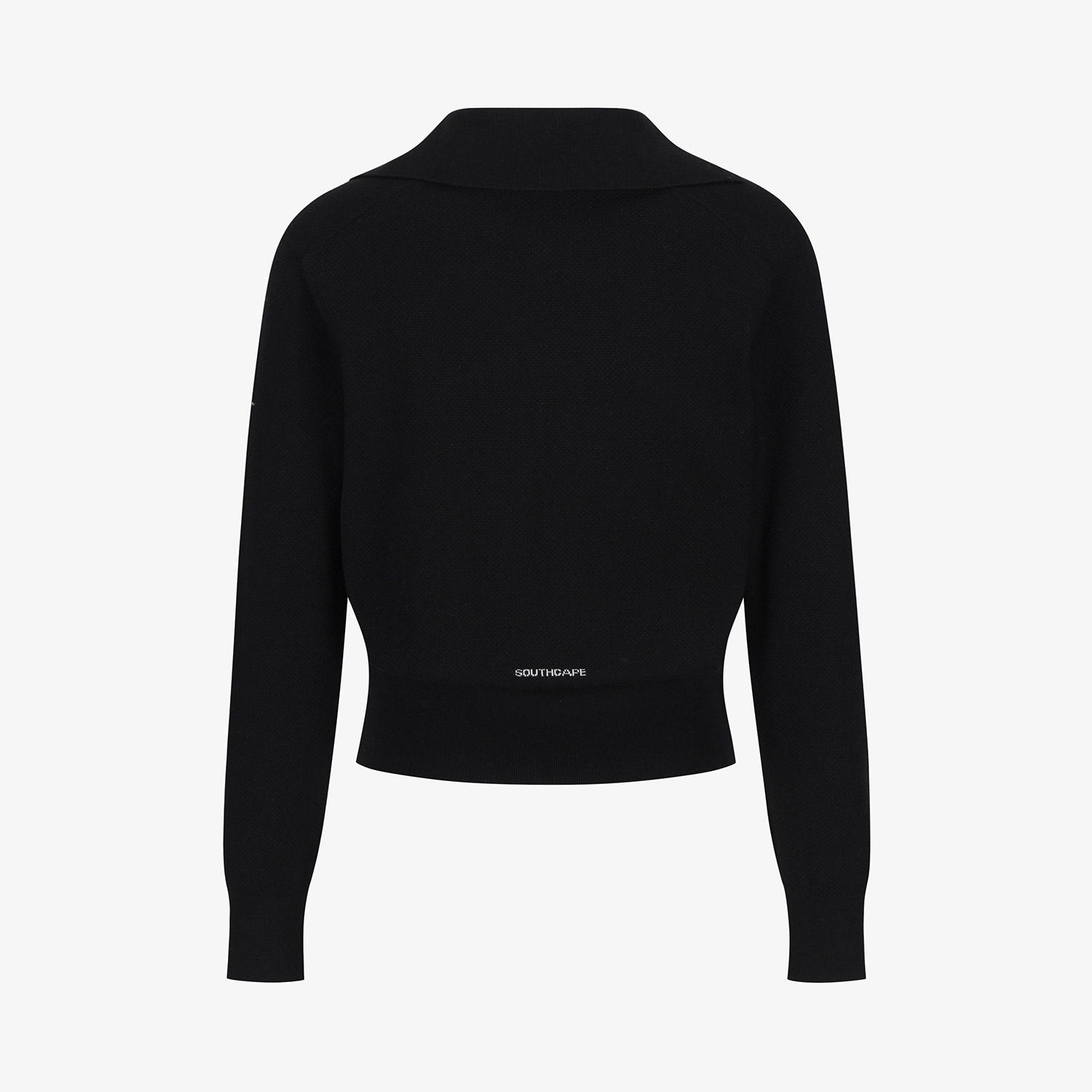 Áo knit golf nữ cổ trụ đen — ảnh 3
