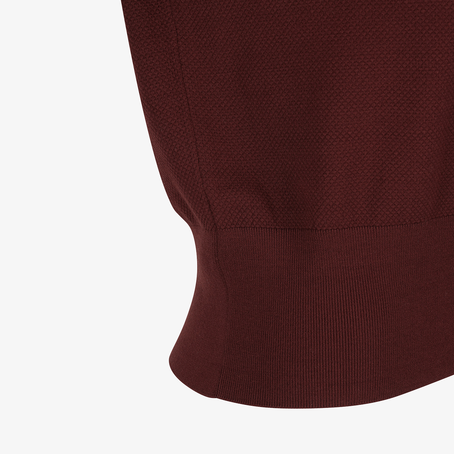 Áo knit golf nữ cổ đức màu đỏ rượu vang — ảnh 6