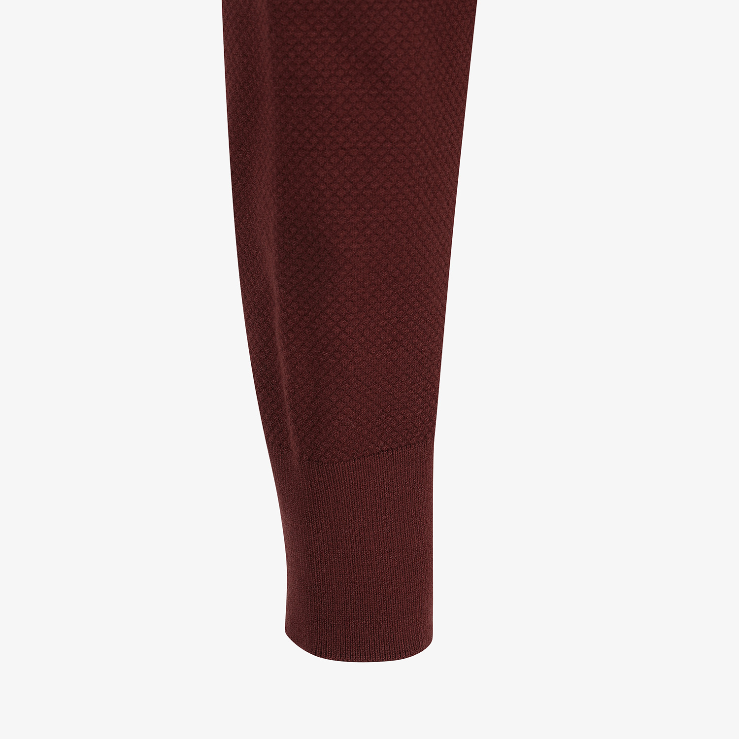 Áo knit golf nữ cổ đức màu đỏ rượu vang — ảnh 5