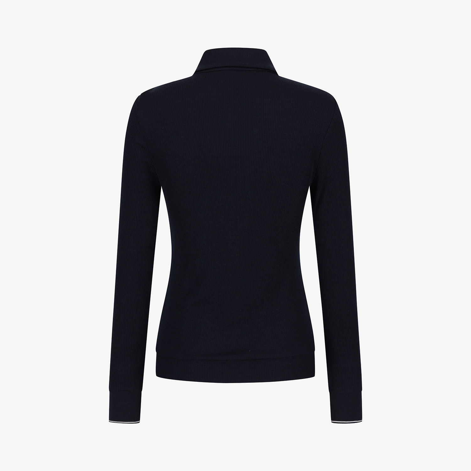 Áo golf nữ tay dài cổ bẻ màu xanh navy — ảnh 3