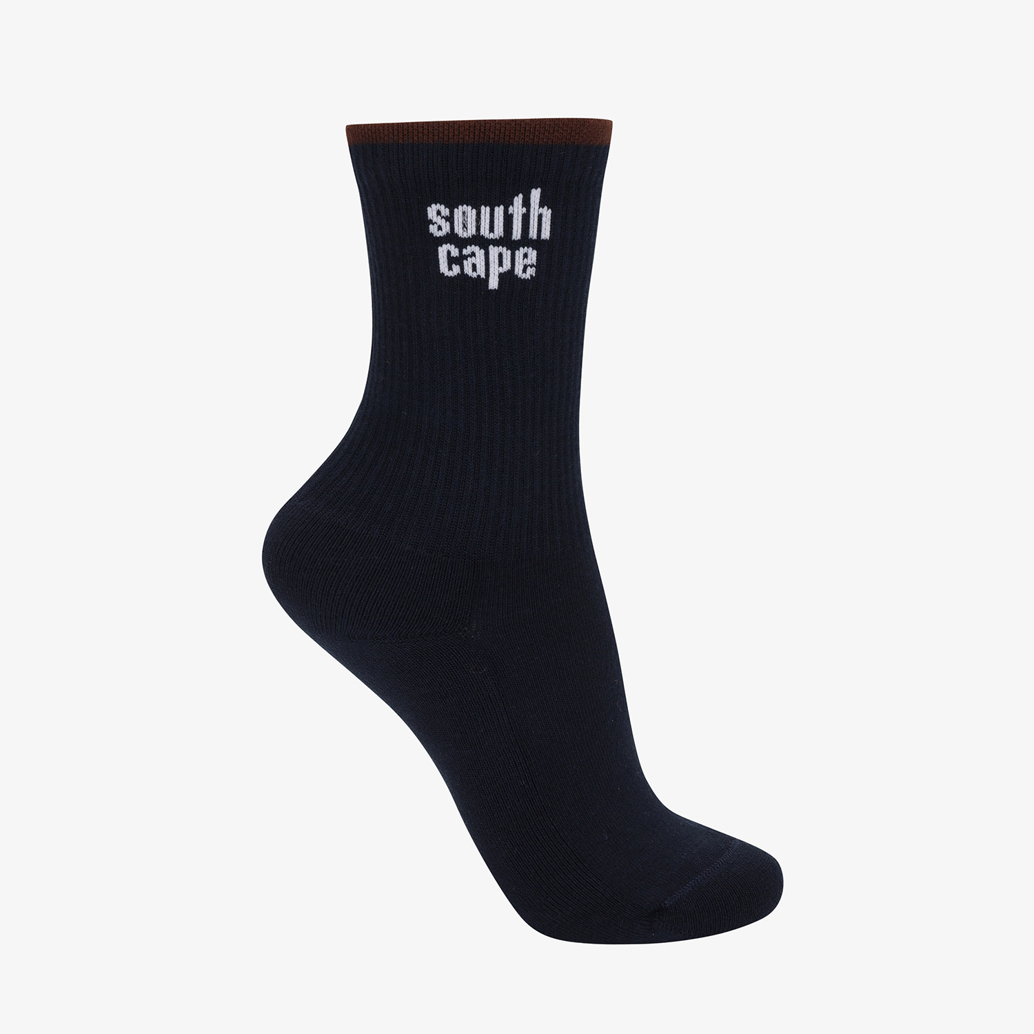 Tất golf nữ màu xanh navy viền nâu — ảnh 4