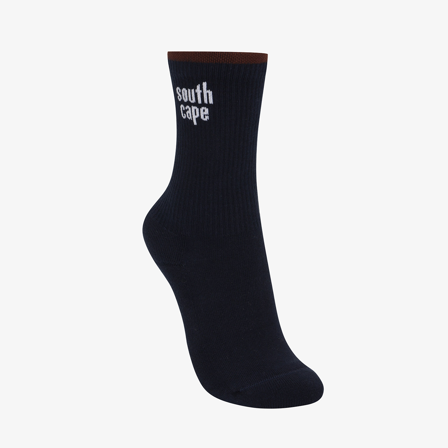 Tất golf nữ màu xanh navy viền nâu — ảnh 3